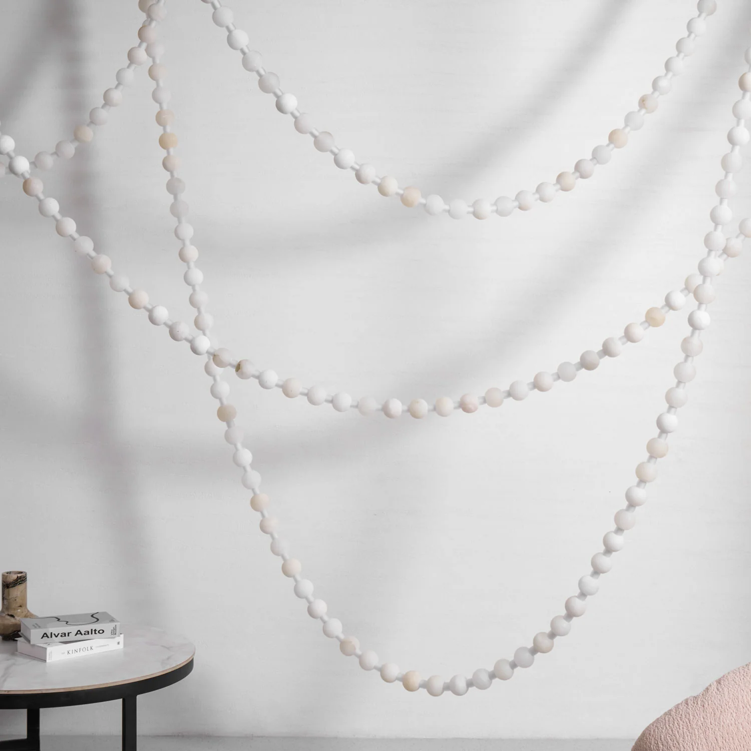 Alabaster Pearl Necklace Chandelier - Image 24