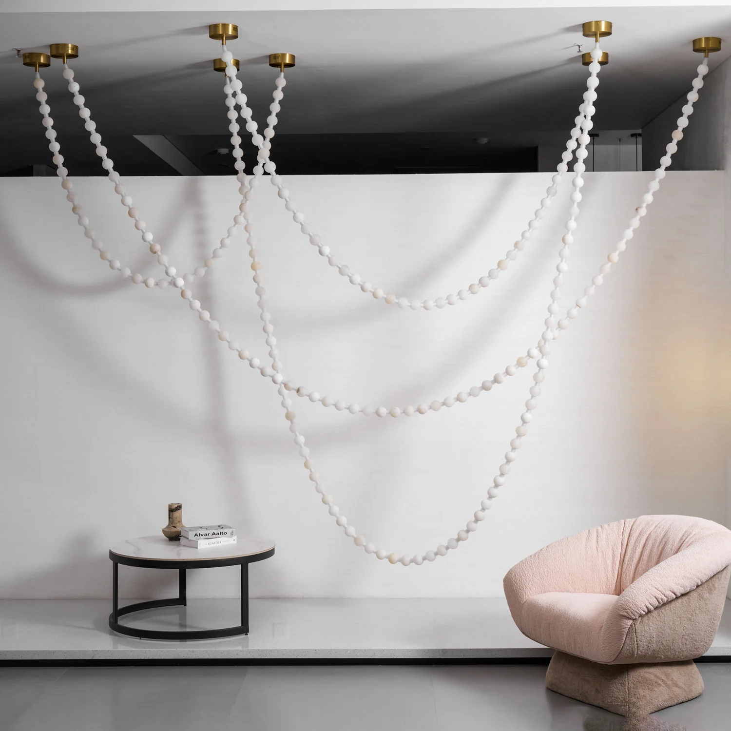 Alabaster Pearl Necklace Chandelier - Image 39