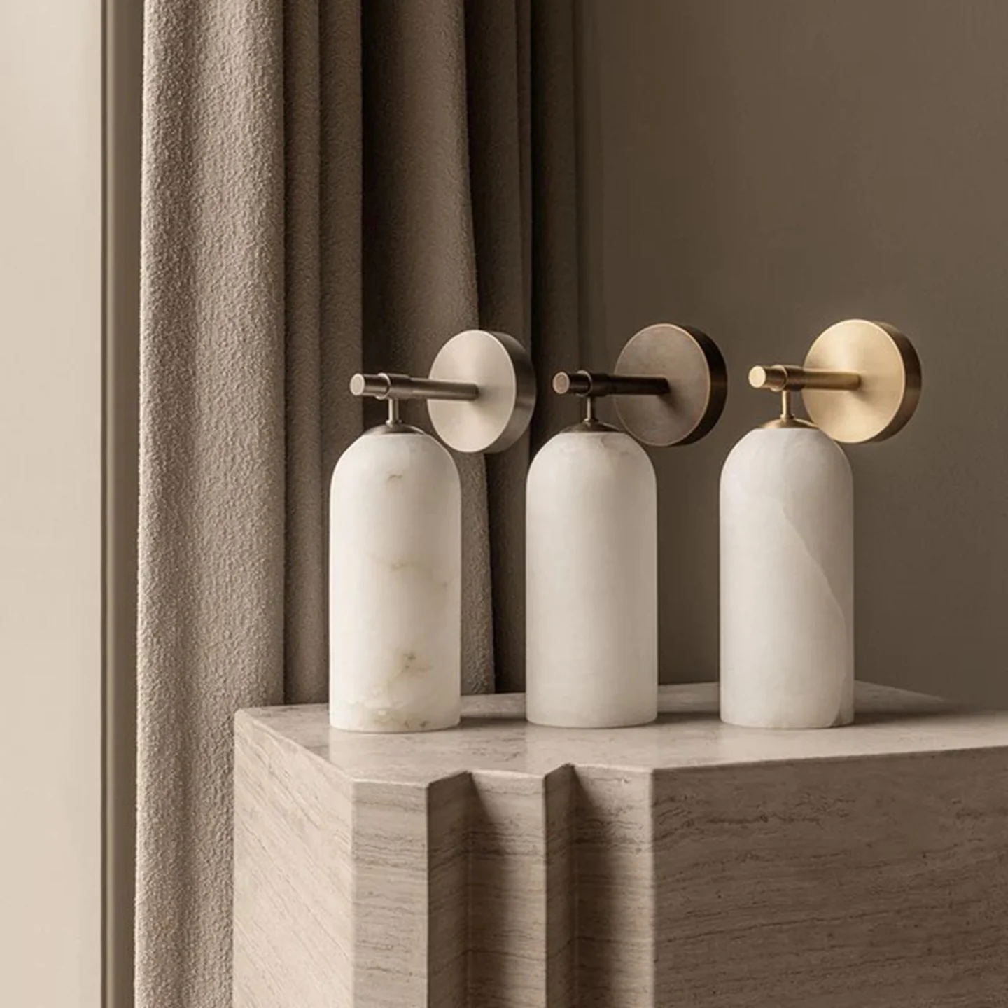 Pillar Alabaster Wall Sconce - Image 10