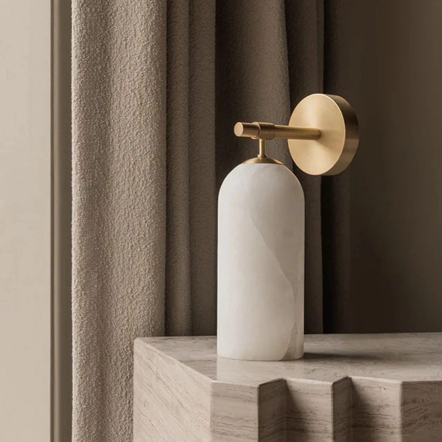 Pillar Alabaster Wall Sconce - Image 14