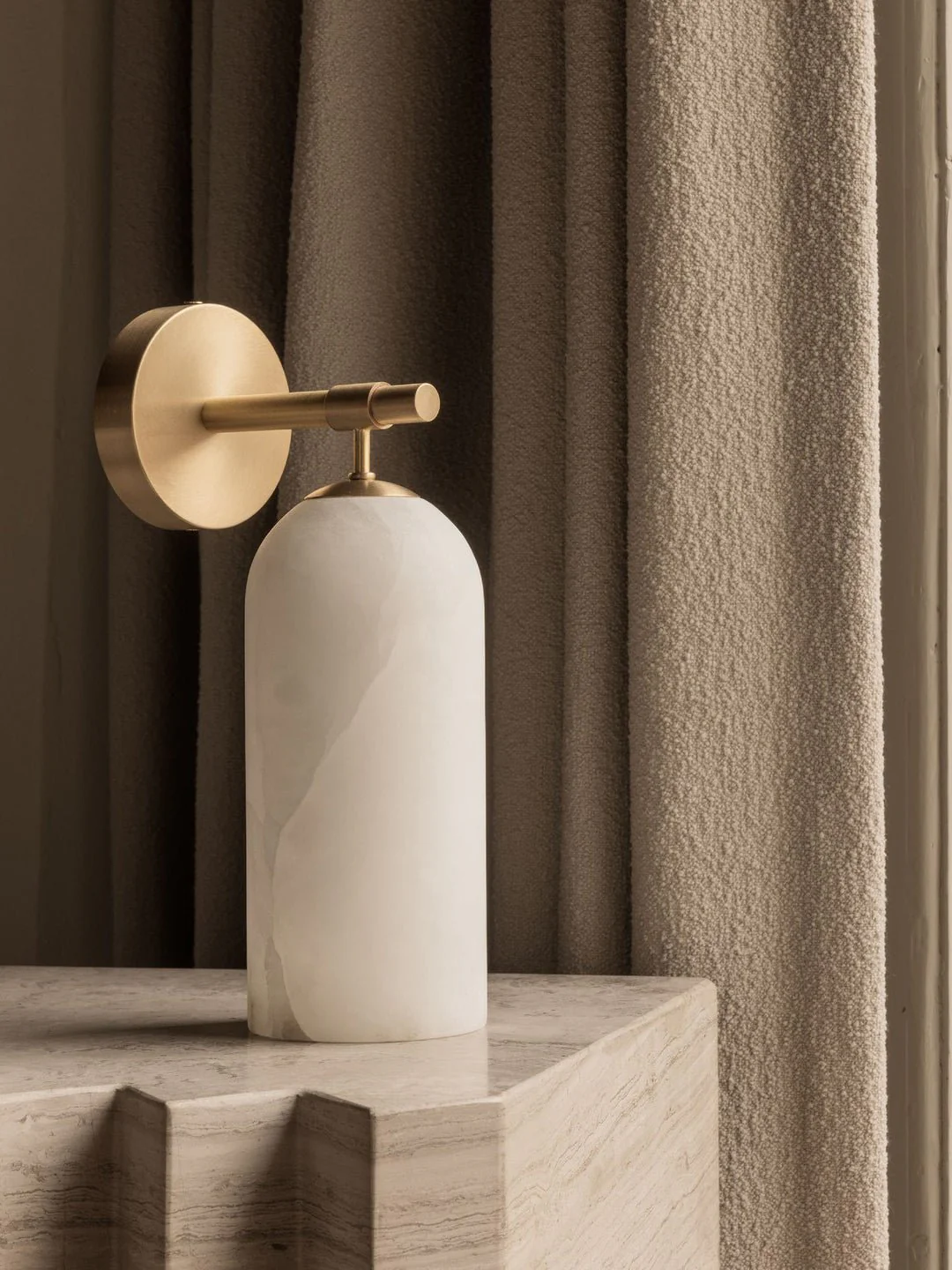 Pillar Alabaster Wall Sconce - Image 20
