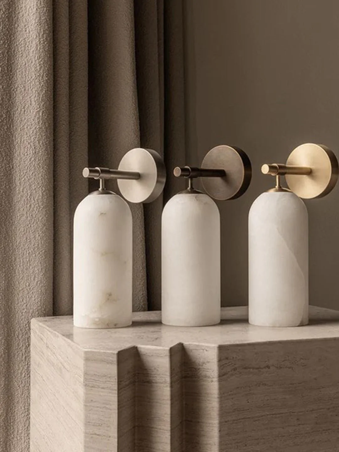 Pillar Alabaster Wall Sconce - Image 21