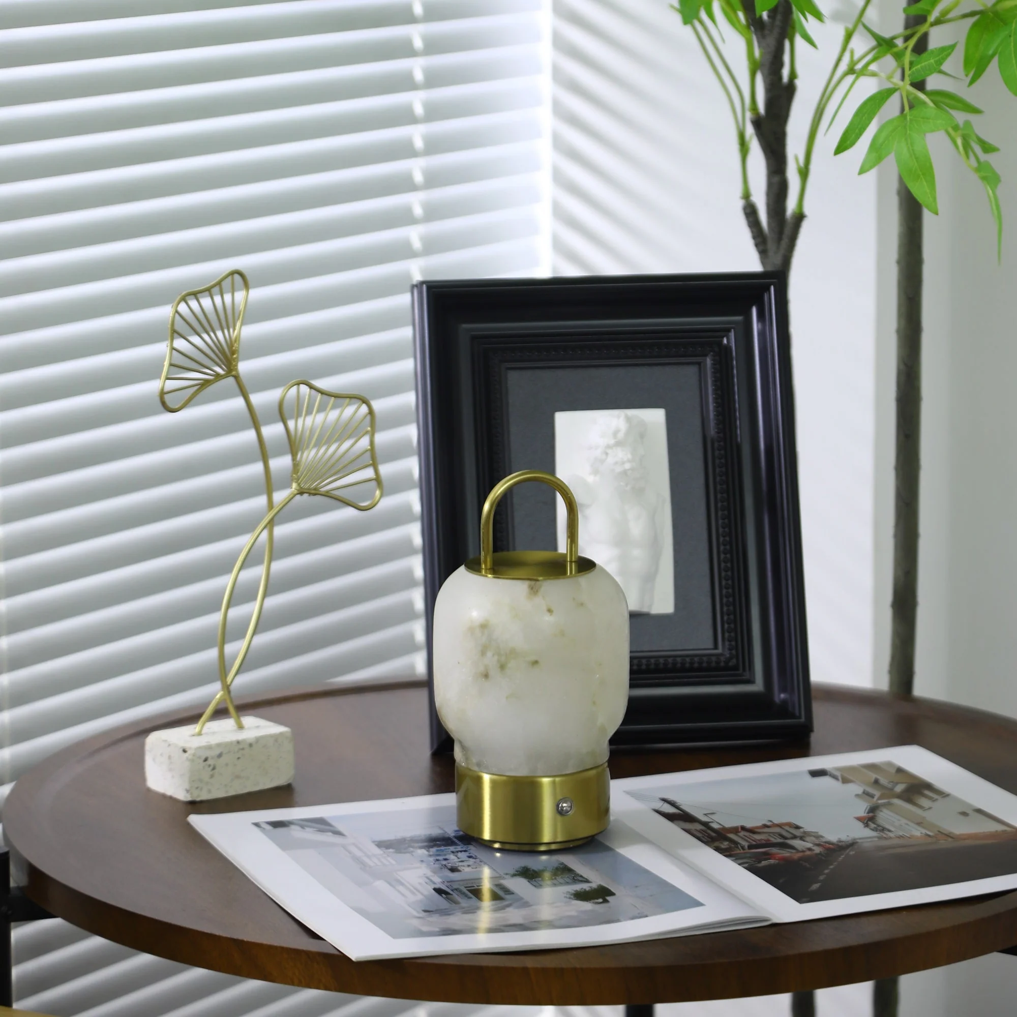 Alabaster Portable Rechargeable Table Lamp - Image 12