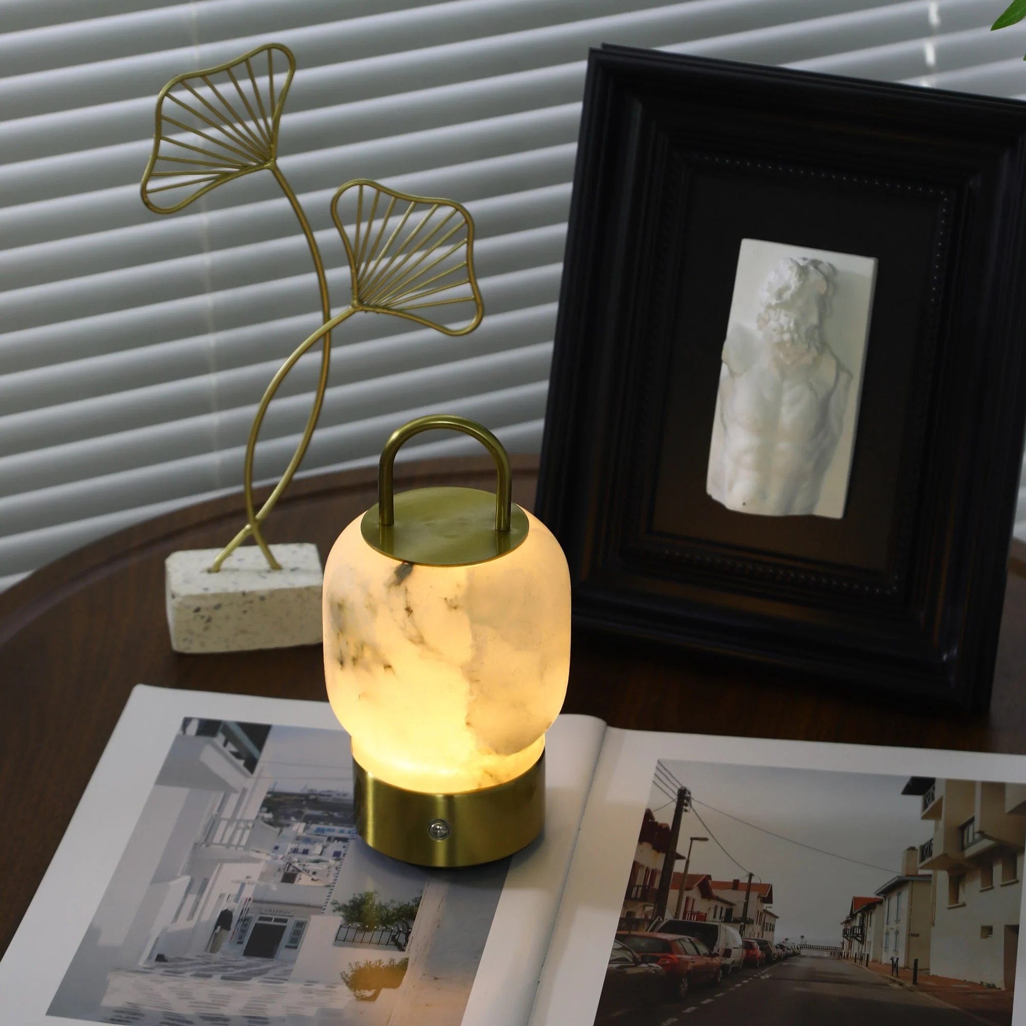 Alabaster Portable Rechargeable Table Lamp - Image 5