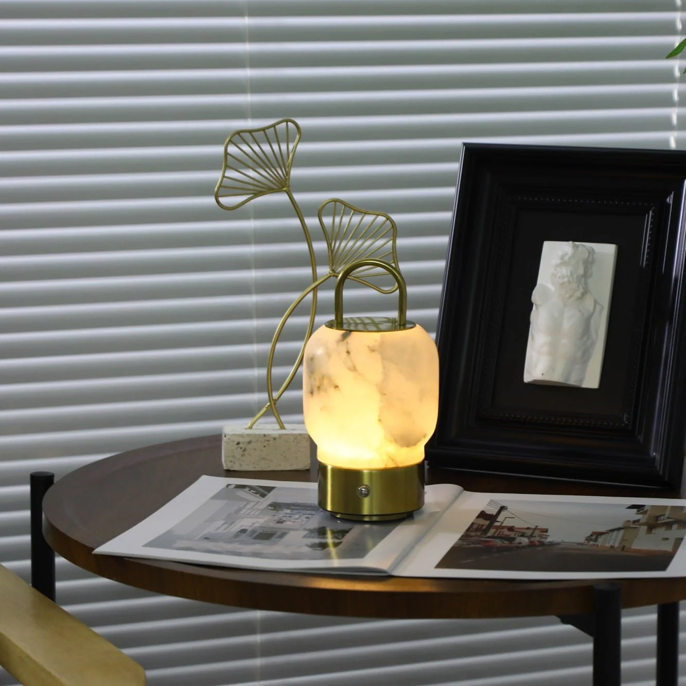 Alabaster Portable Rechargeable Table Lamp - Image 6