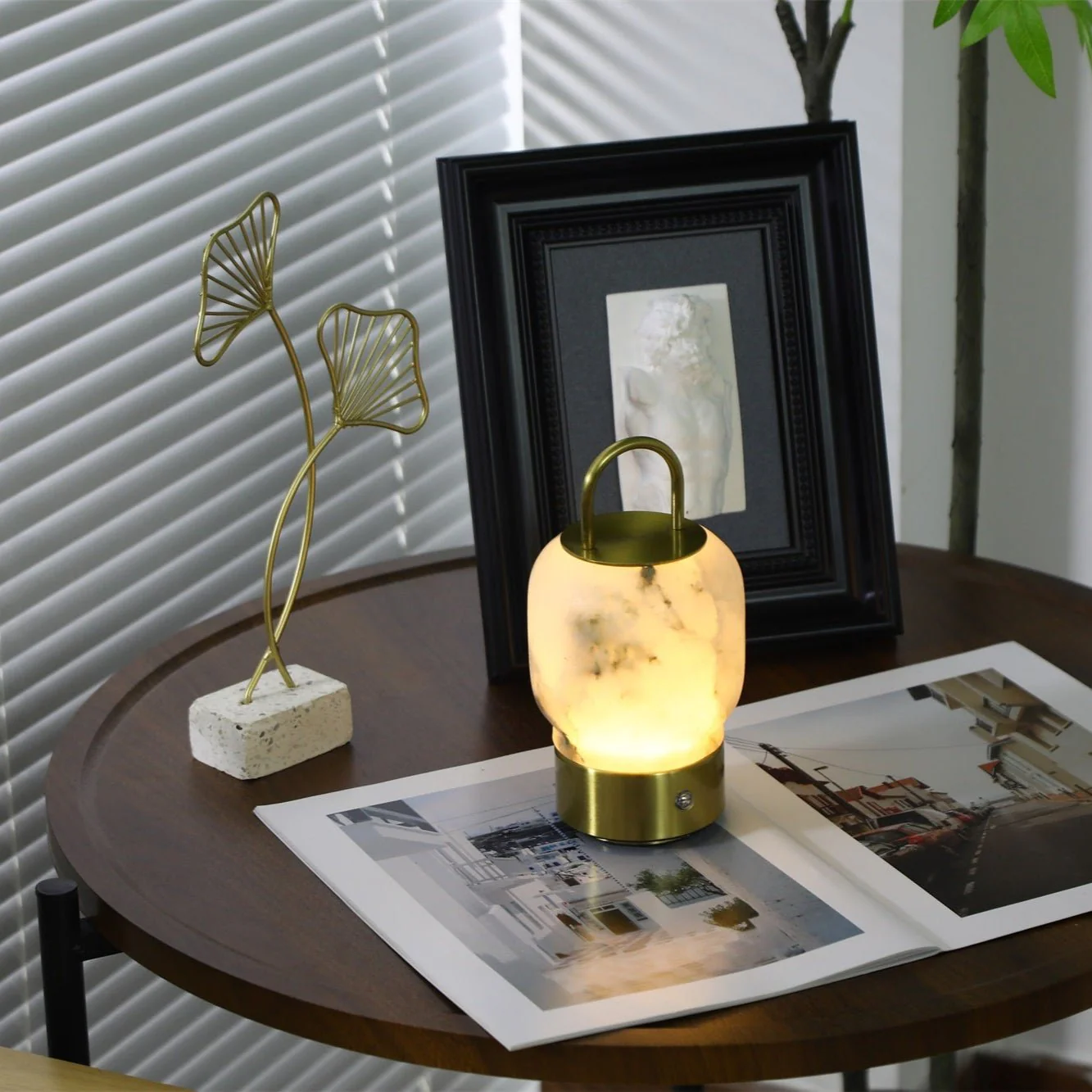 Alabaster Portable Rechargeable Table Lamp - Image 8