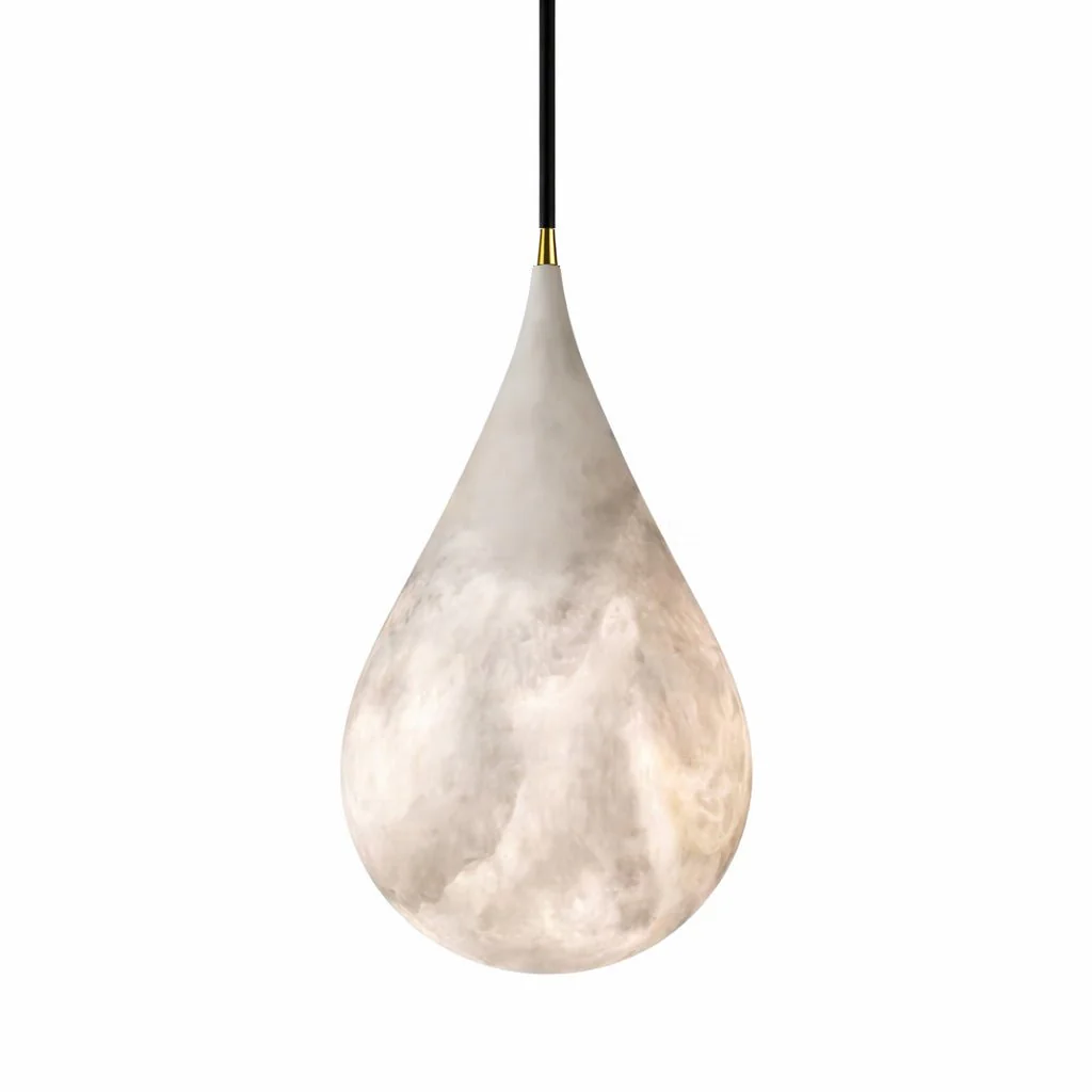 Alabaster Raindrop Pendant Light - Image 17