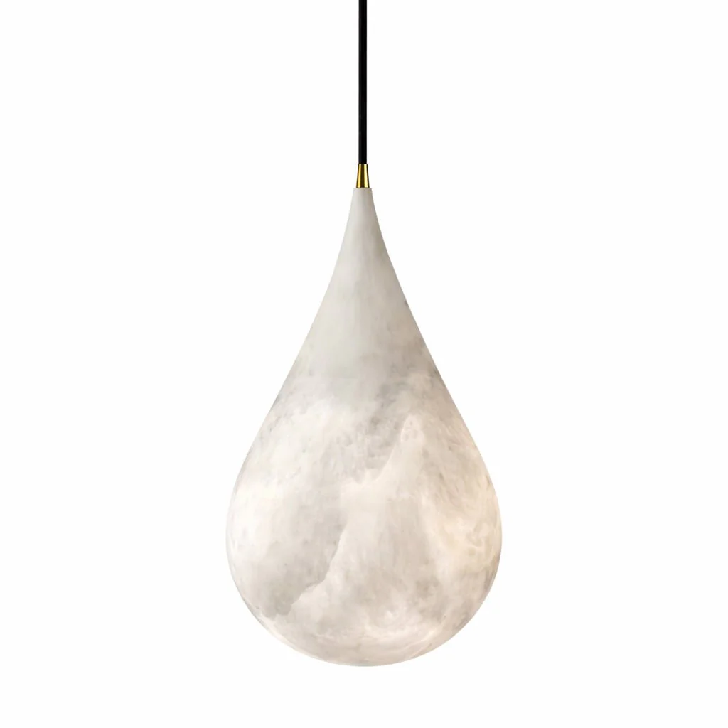 Alabaster Raindrop Pendant Light - Image 18