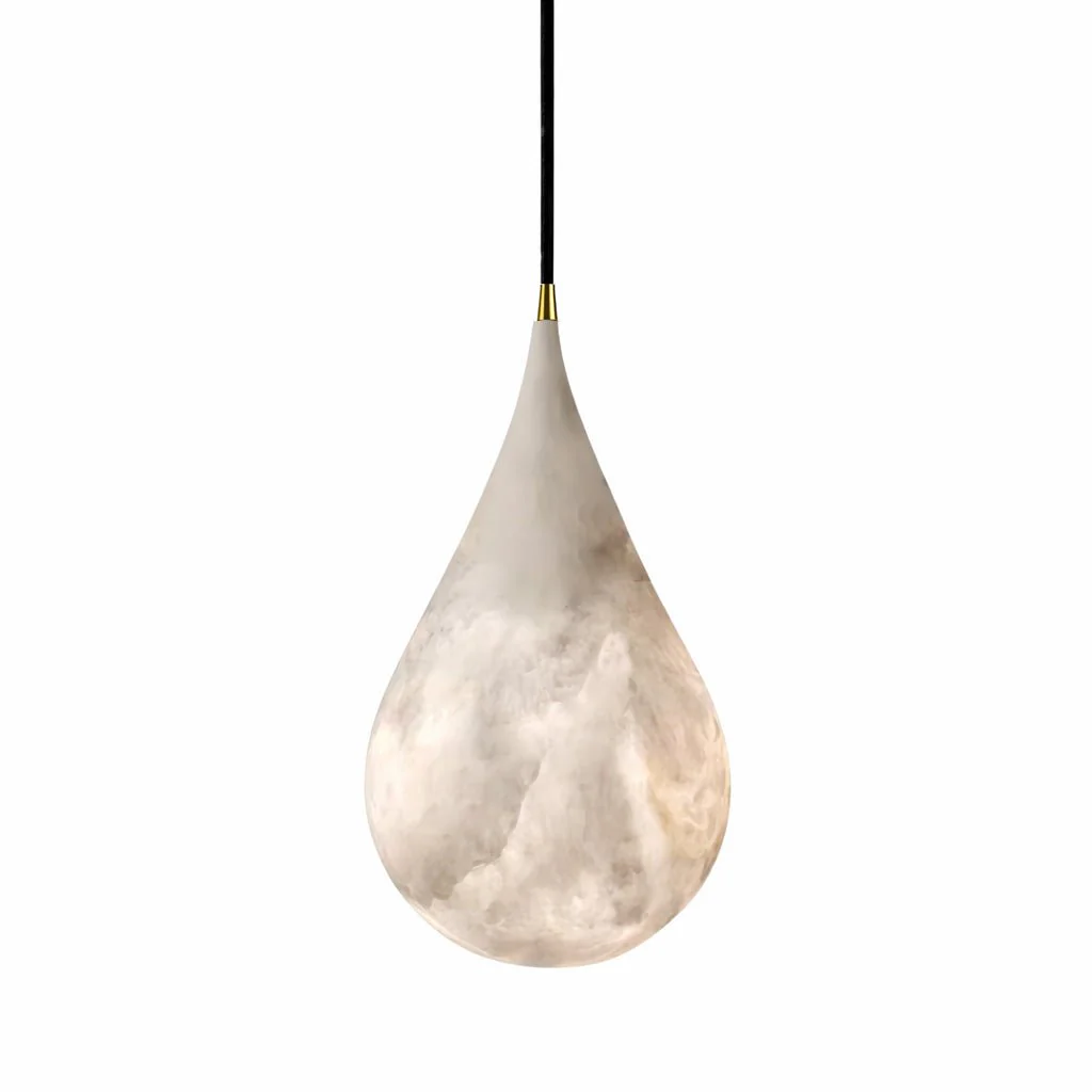 Alabaster Raindrop Pendant Light - Image 19