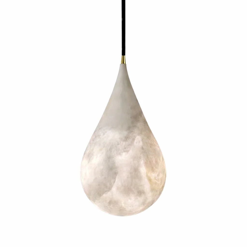 Alabaster Raindrop Pendant Light - Image 20