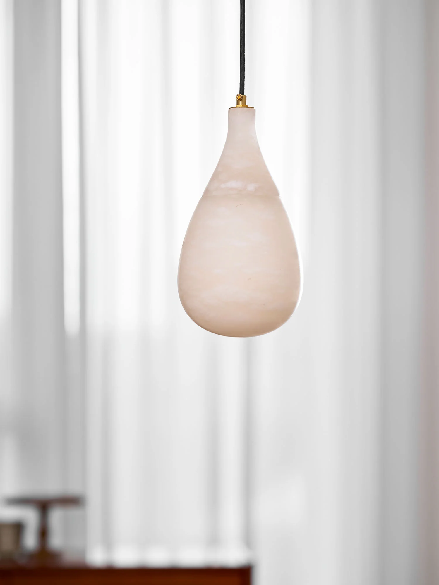 Alabaster Raindrop Pendant Light - Image 6