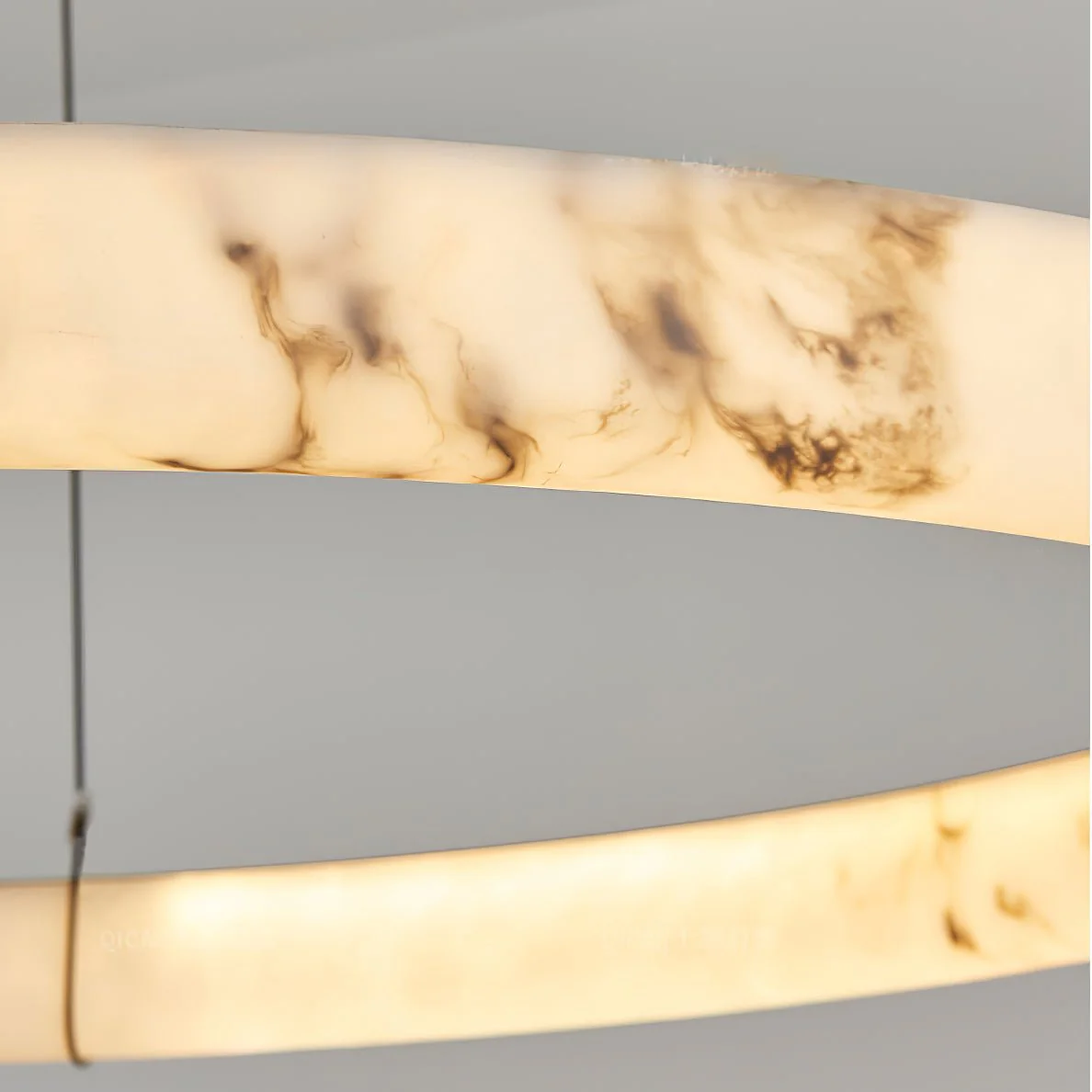 Alabaster Ring Pendant Lamp - Image 16