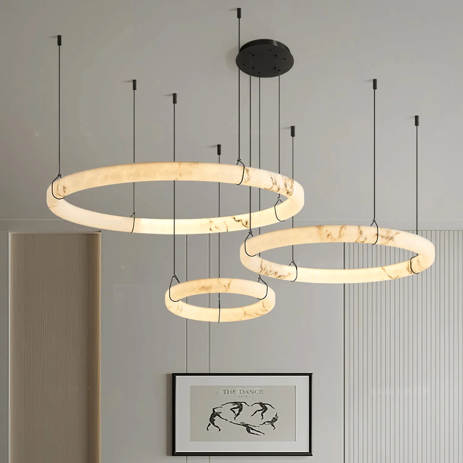 Alabaster Ring Pendant Lamp - Image 18