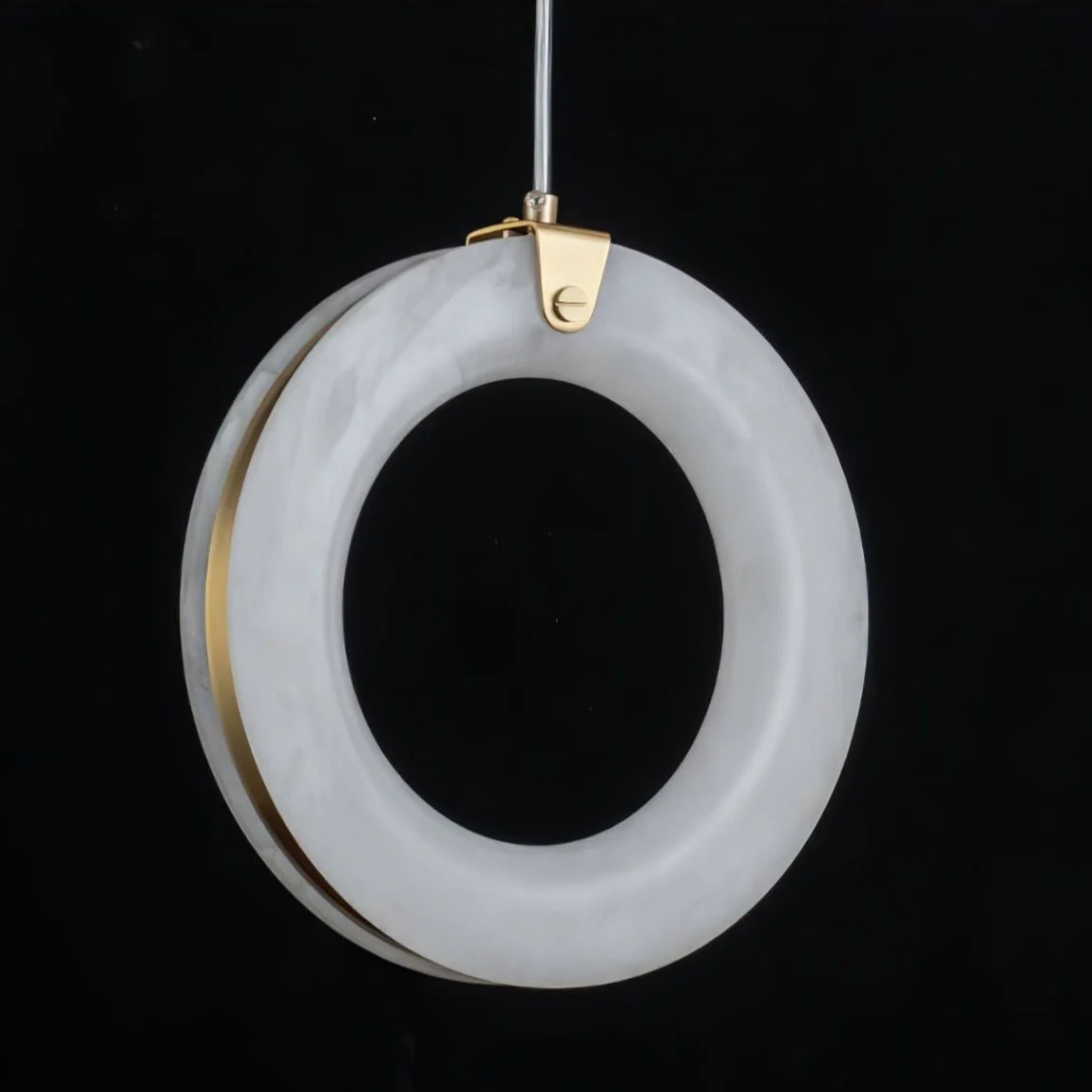 Alabaster Ring Alabaster Pendant Light - Image 16