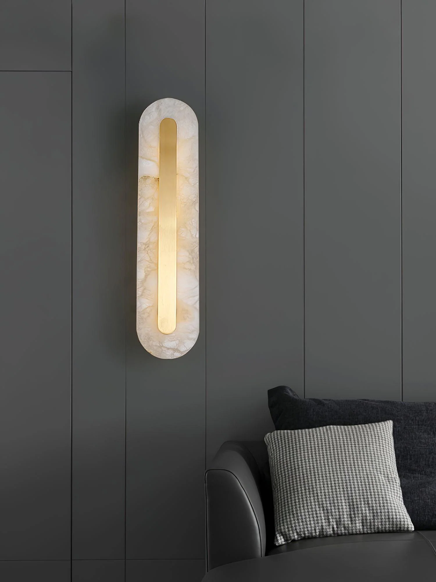 Alabaster Rounded Wall Light - Image 14