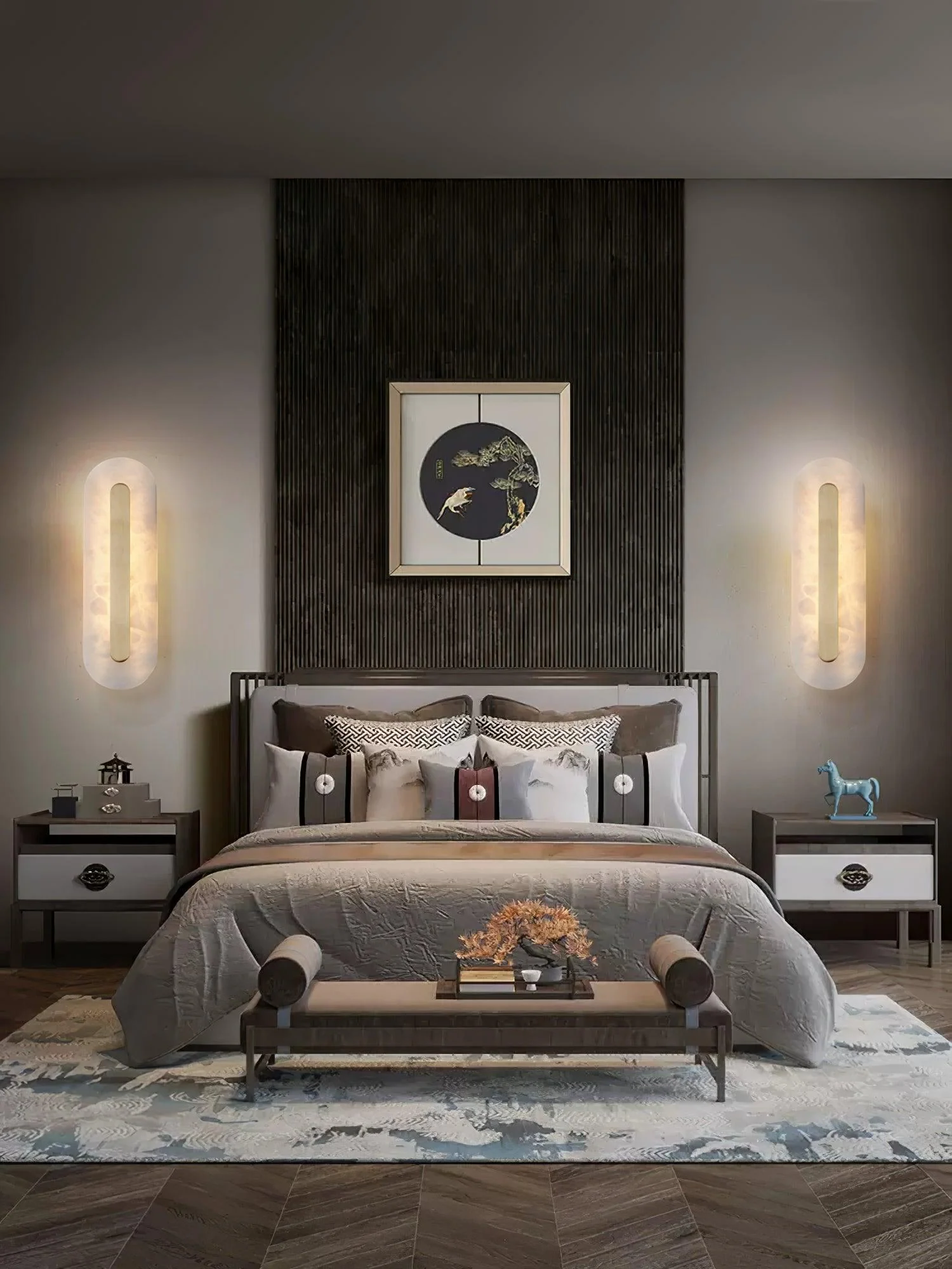Alabaster Rounded Wall Light - Image 16