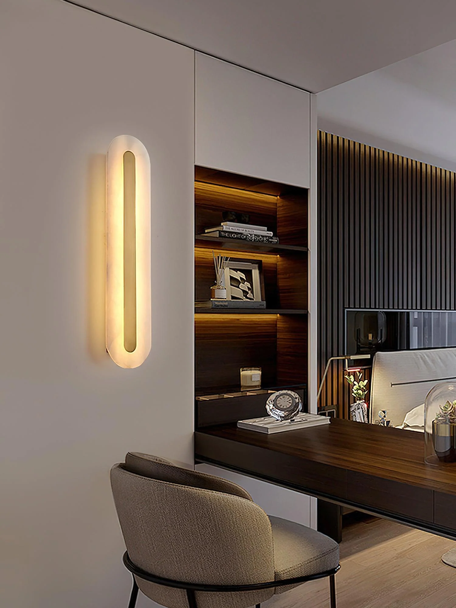 Alabaster Rounded Wall Light - Image 31