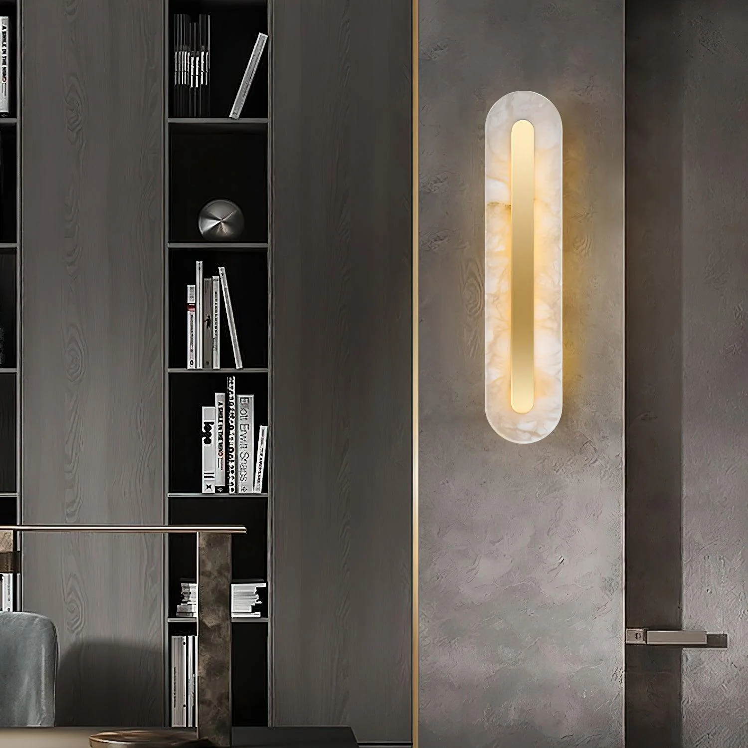 Alabaster Rounded Wall Light - Image 49