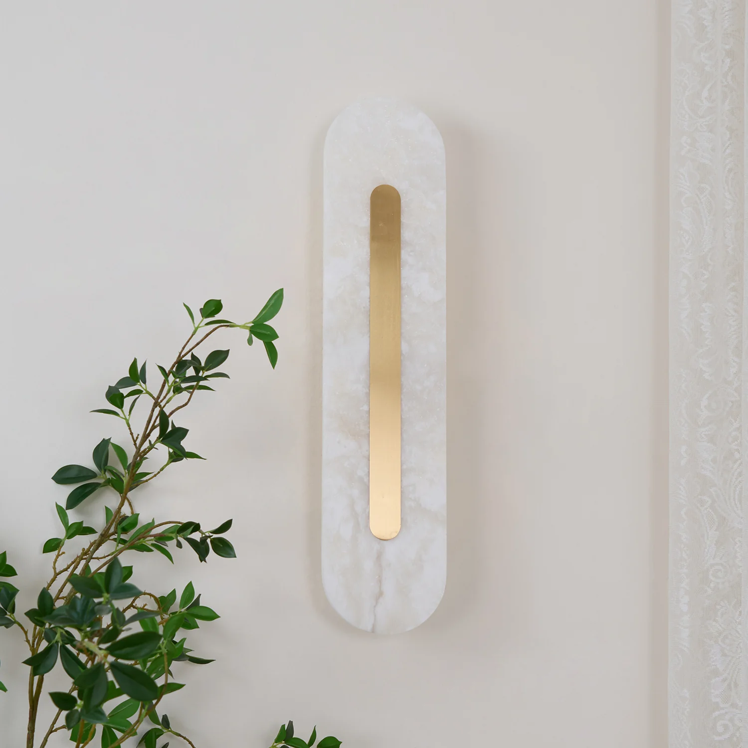 Alabaster Rounded Wall Light - Image 55