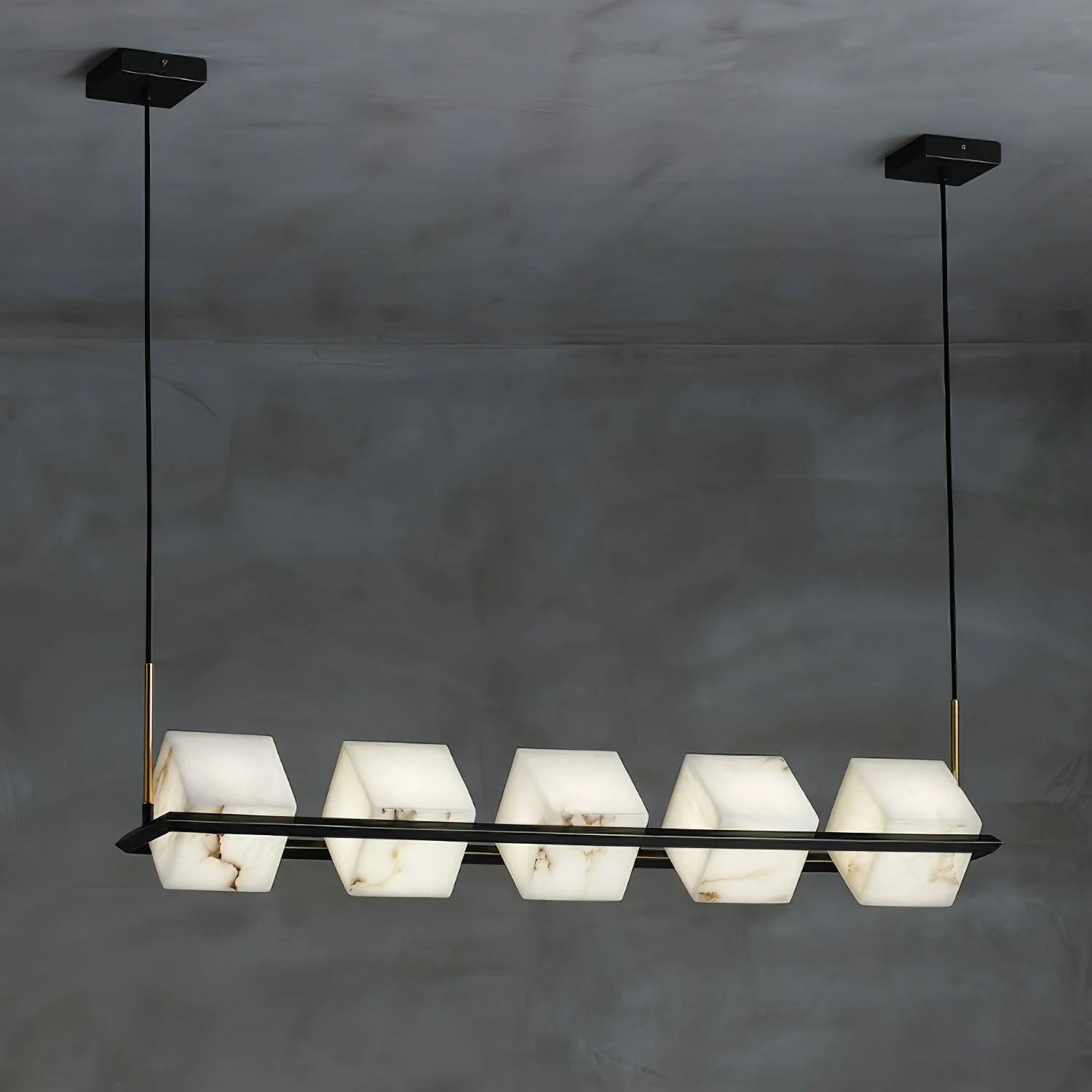 Alabaster Square Box Chandelier - Image 10