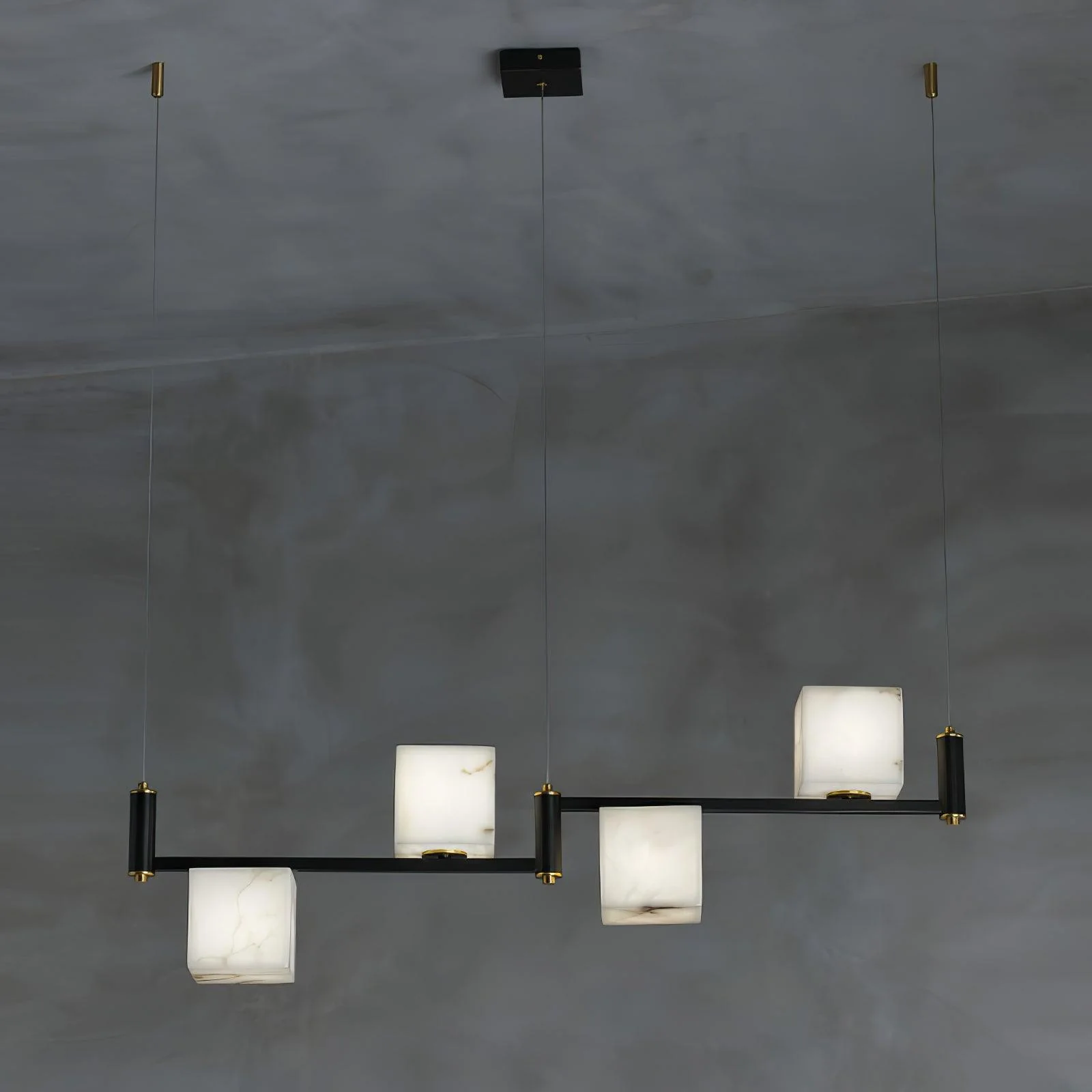 Alabaster Square Box Chandelier - Image 13
