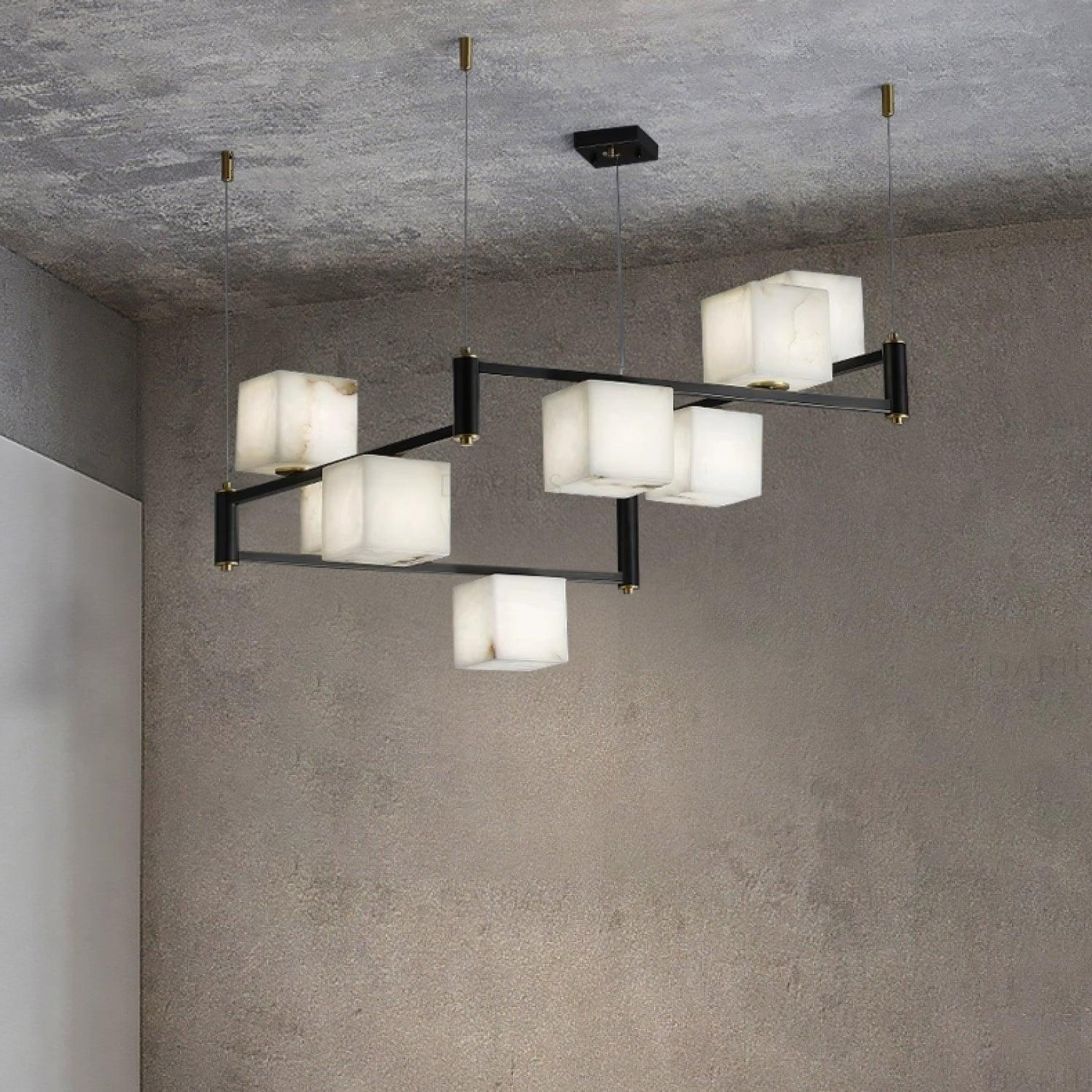 Alabaster Square Box Chandelier - Image 18