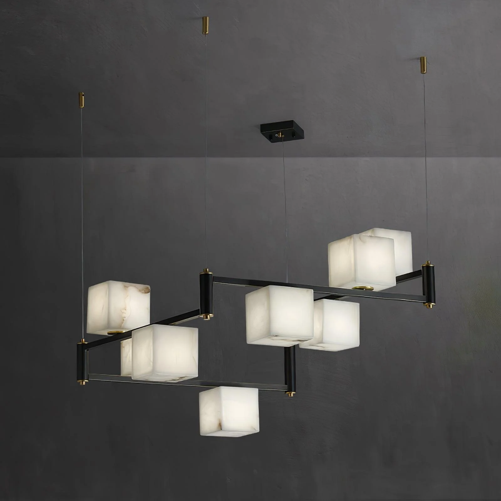 Alabaster Square Box Chandelier - Image 21