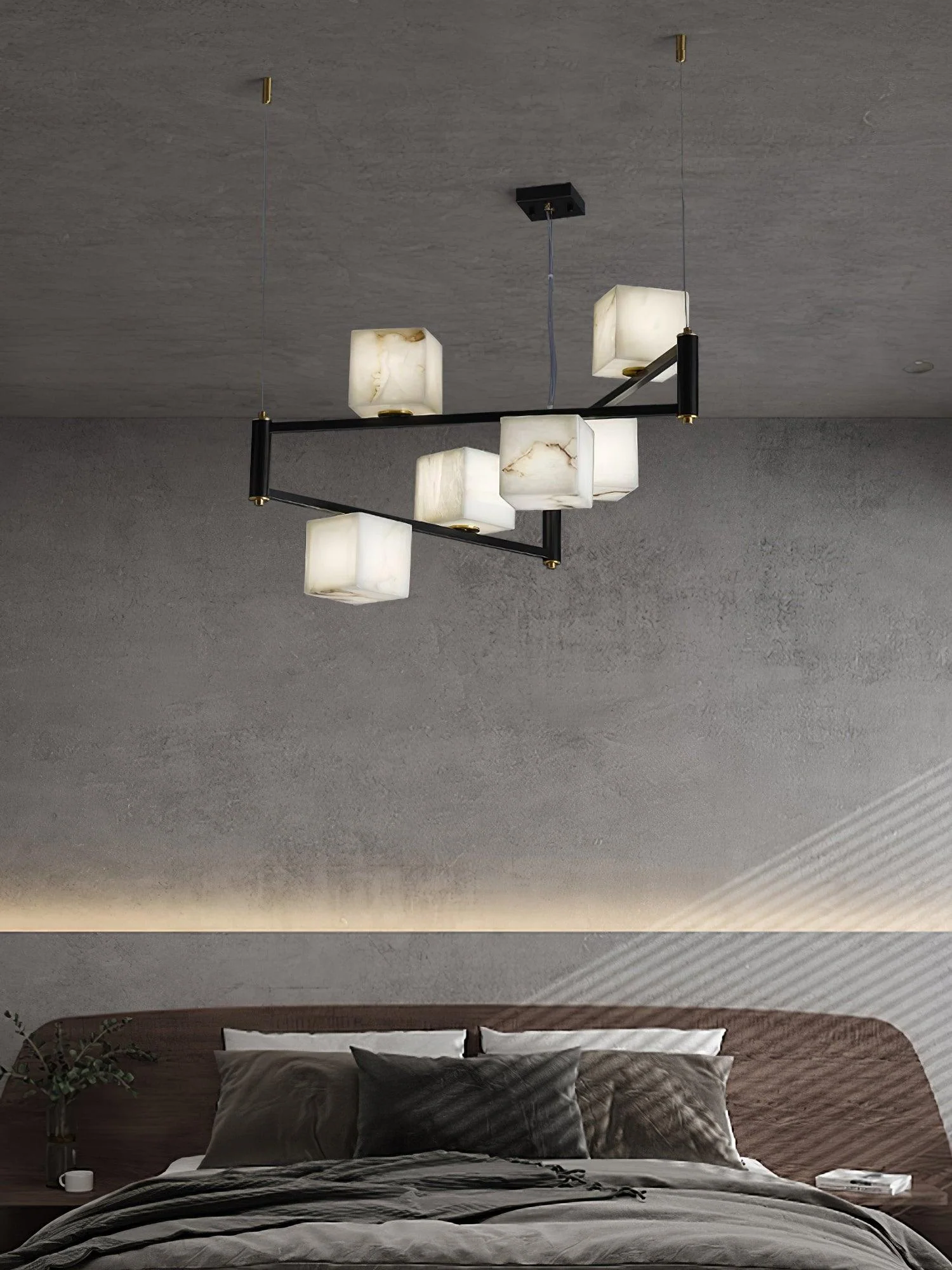 Alabaster Square Box Chandelier - Image 24