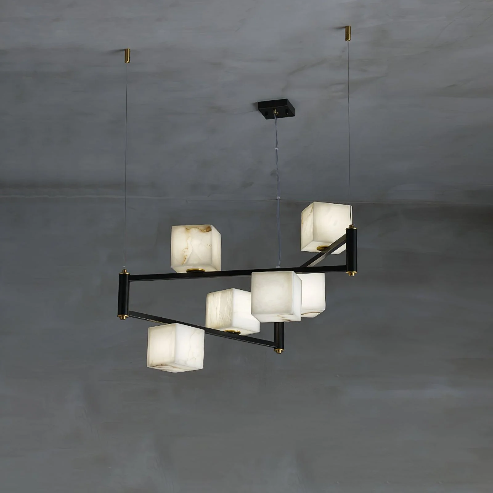 Alabaster Square Box Chandelier - Image 28