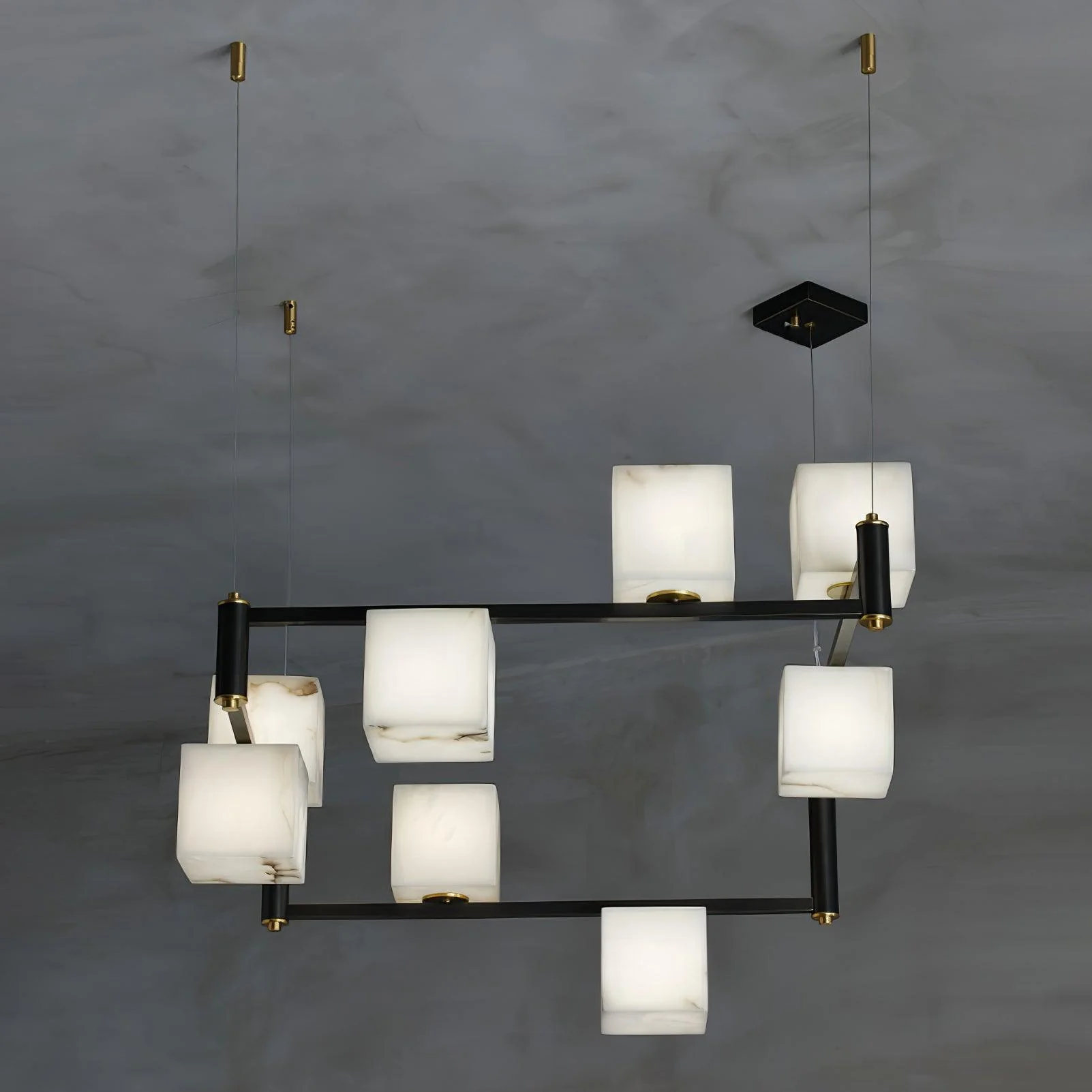Alabaster Square Box Chandelier - Image 29