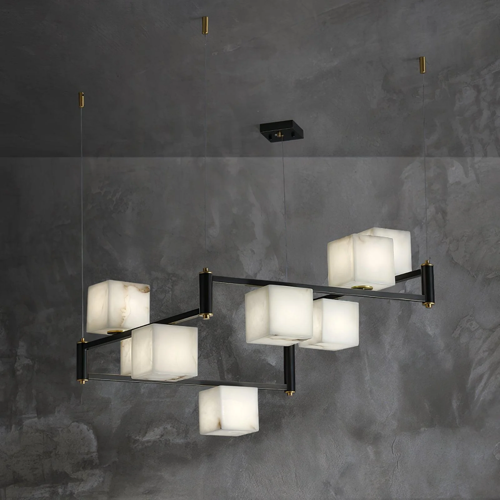Alabaster Square Box Chandelier - Image 33
