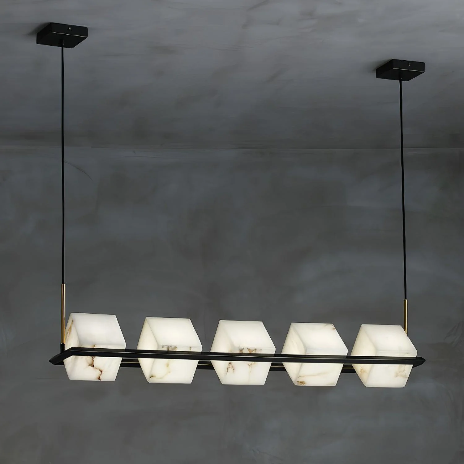 Alabaster Square Box Chandelier - Image 35