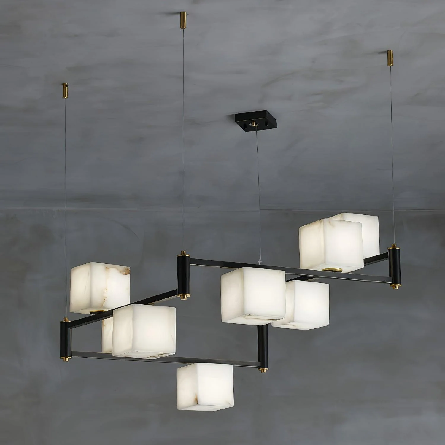 Alabaster Square Box Chandelier - Image 37