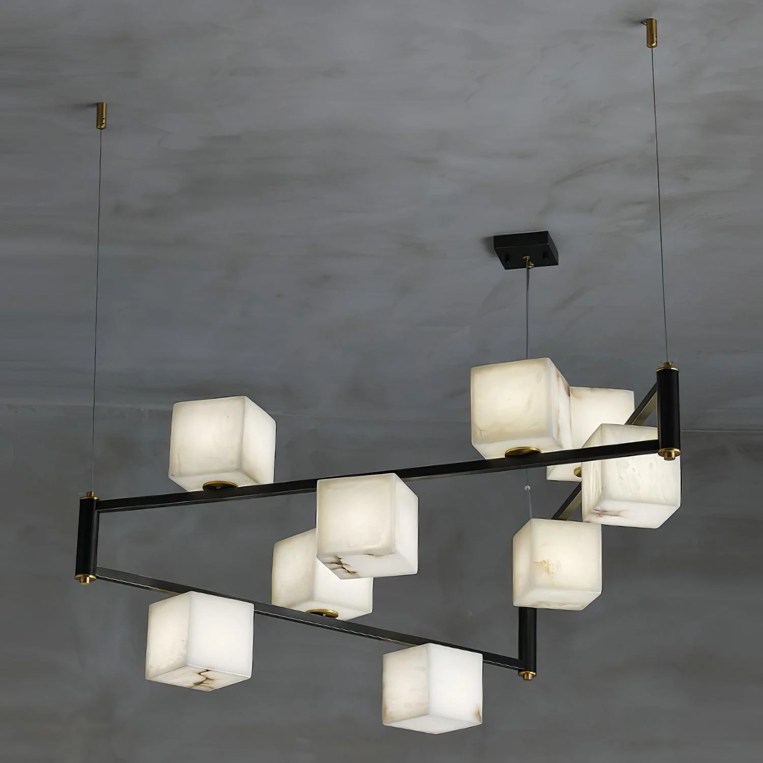 Alabaster Square Box Chandelier - Image 38