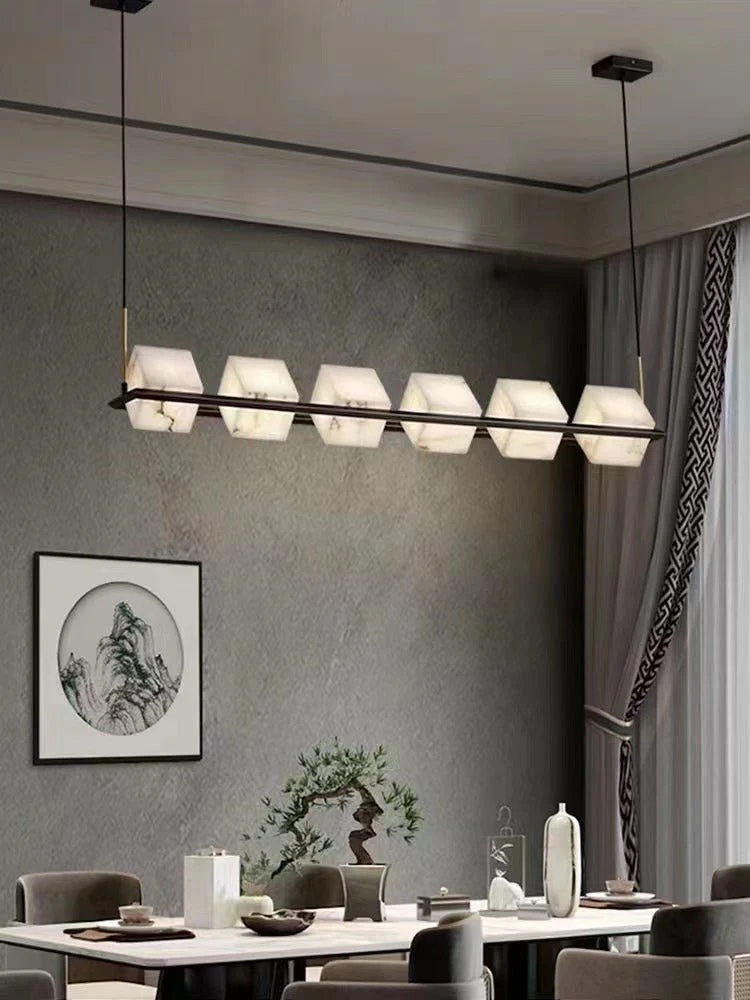 Alabaster Square Box Chandelier - Image 39