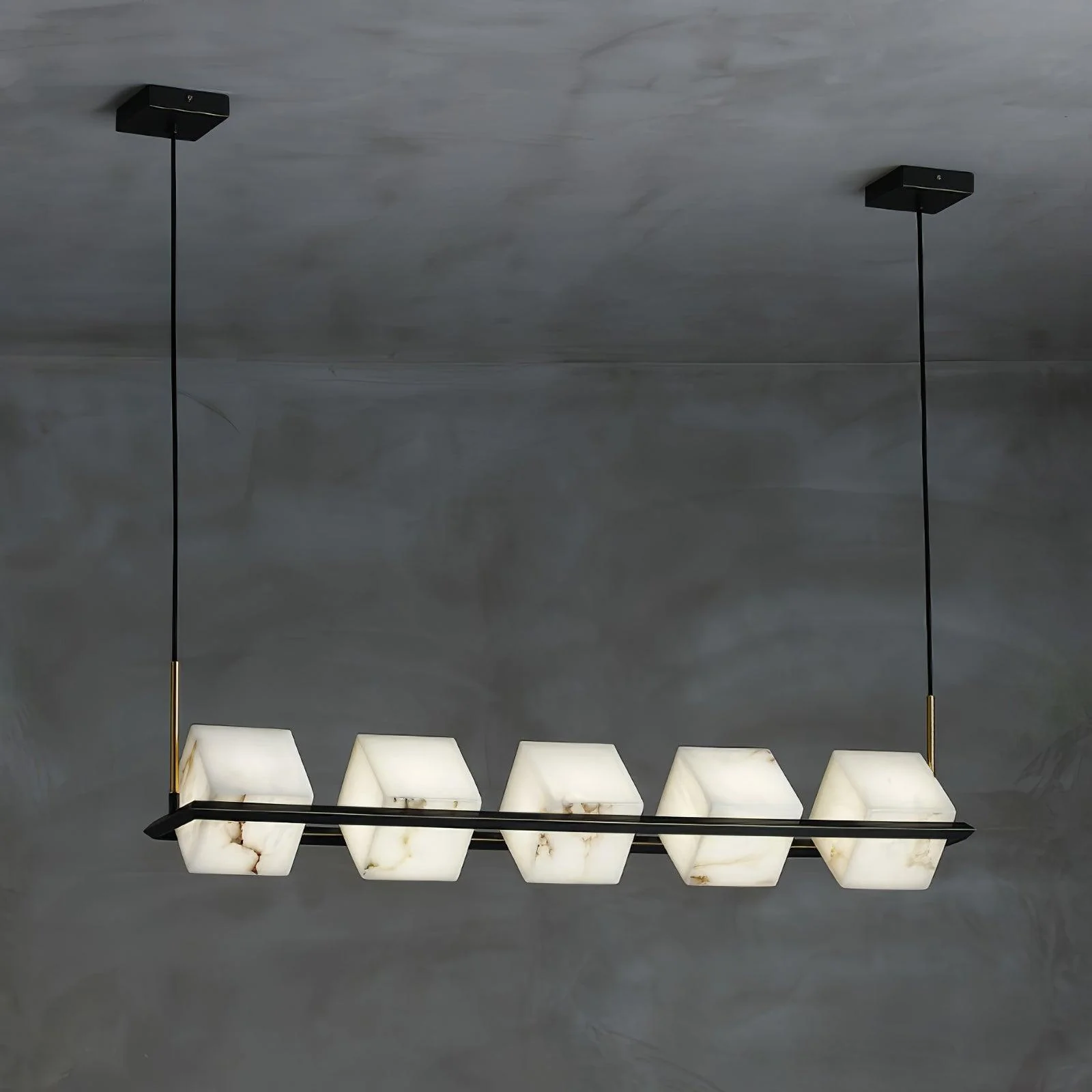 Alabaster Square Box Chandelier - Image 8