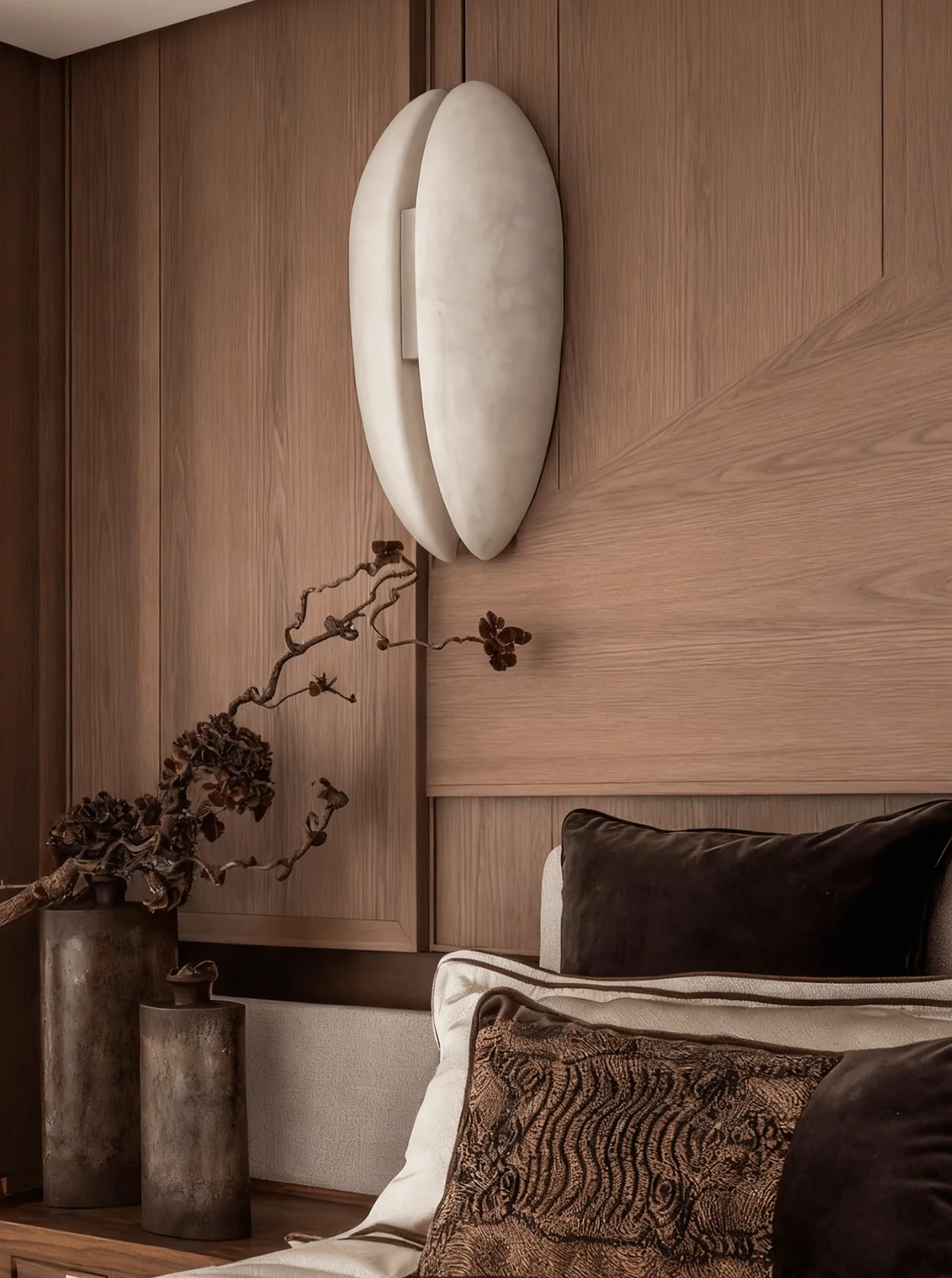 Alabaster Veil Wall Sconce - Image 15