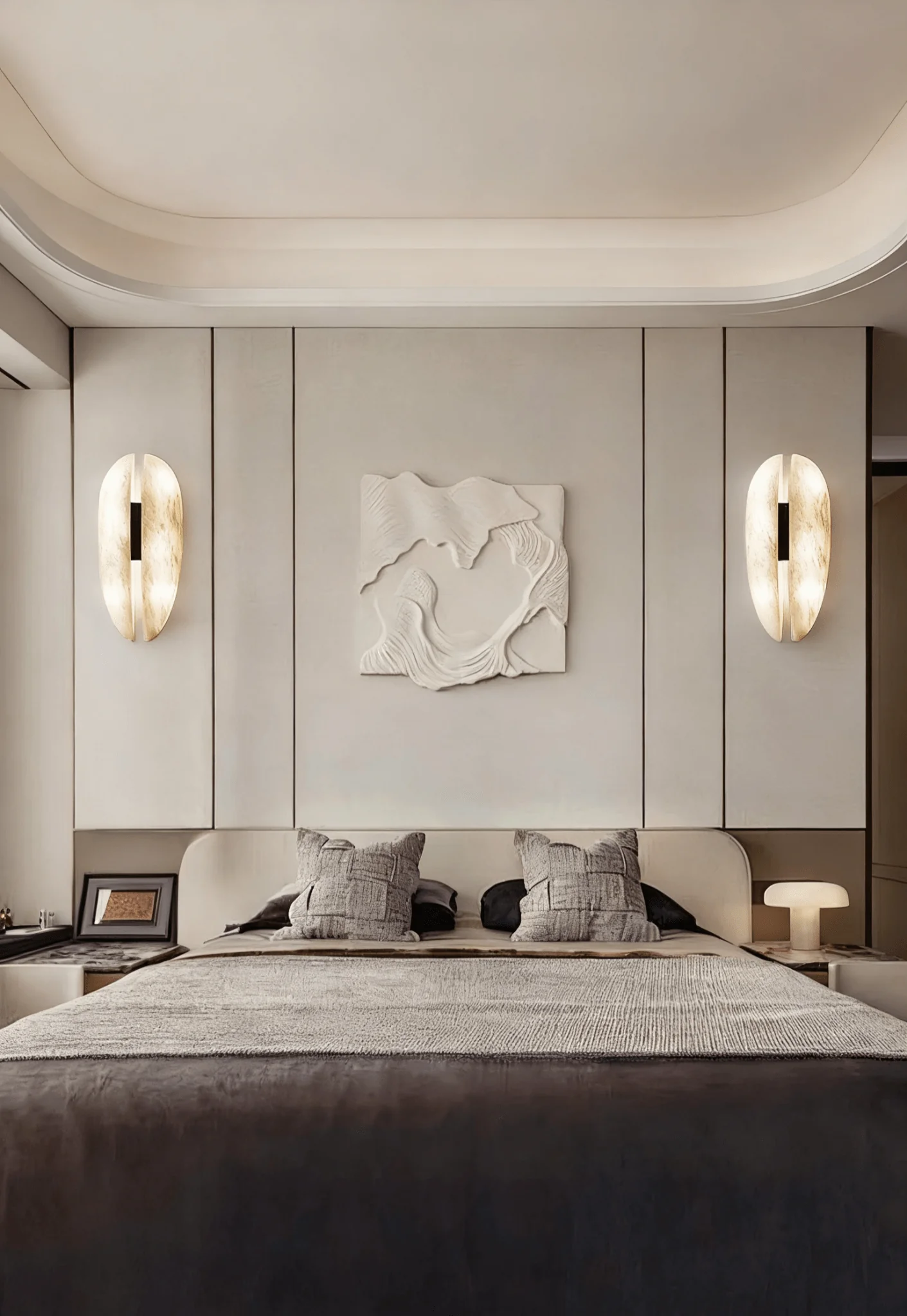 Alabaster Veil Wall Sconce - Image 9