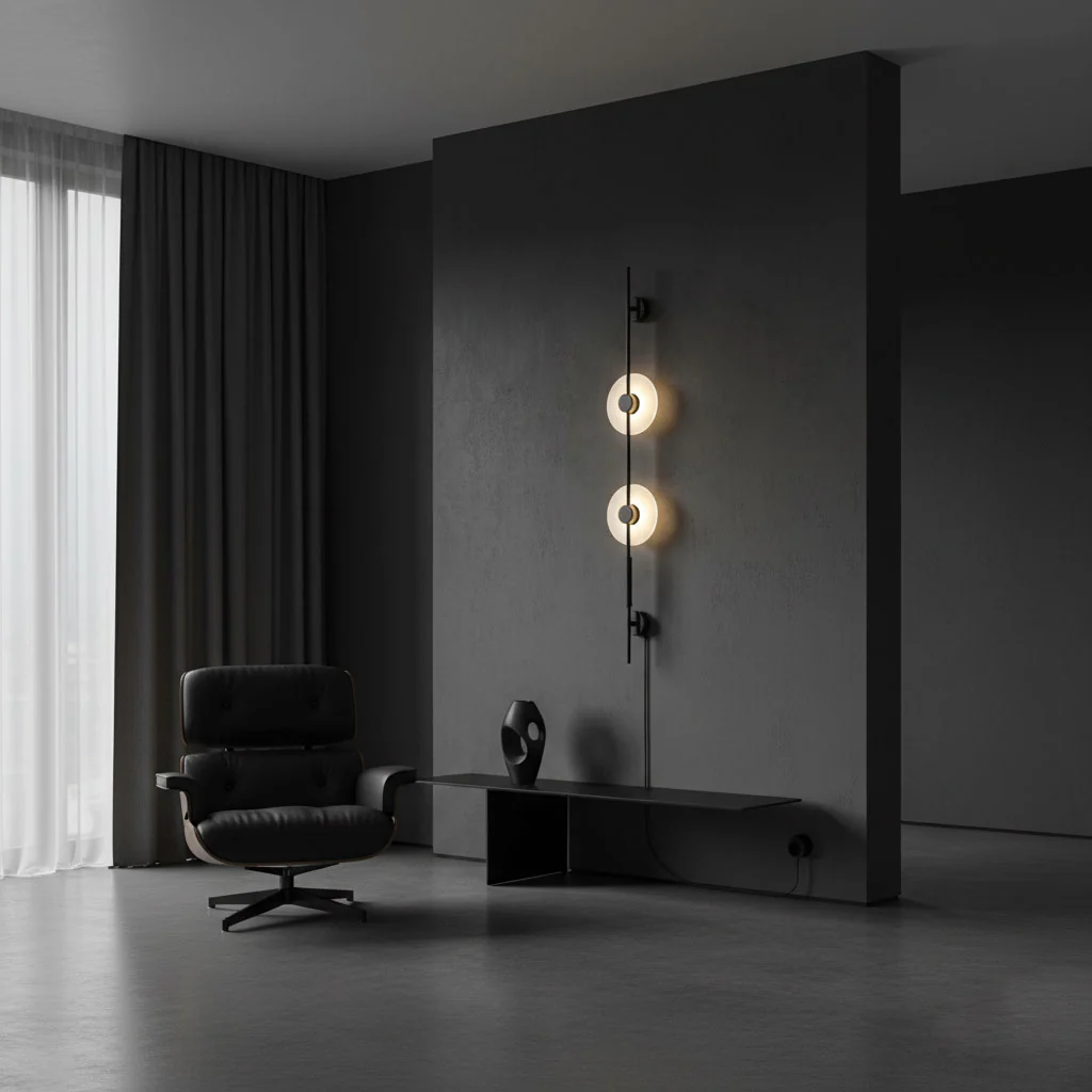 Alabaster Vertical Plug-in Wall Sconce - Image 4