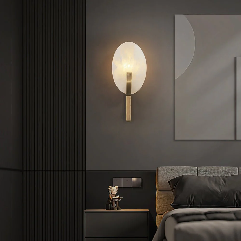 Alice Alabaster Plug-in Wall Lamp - Image 10