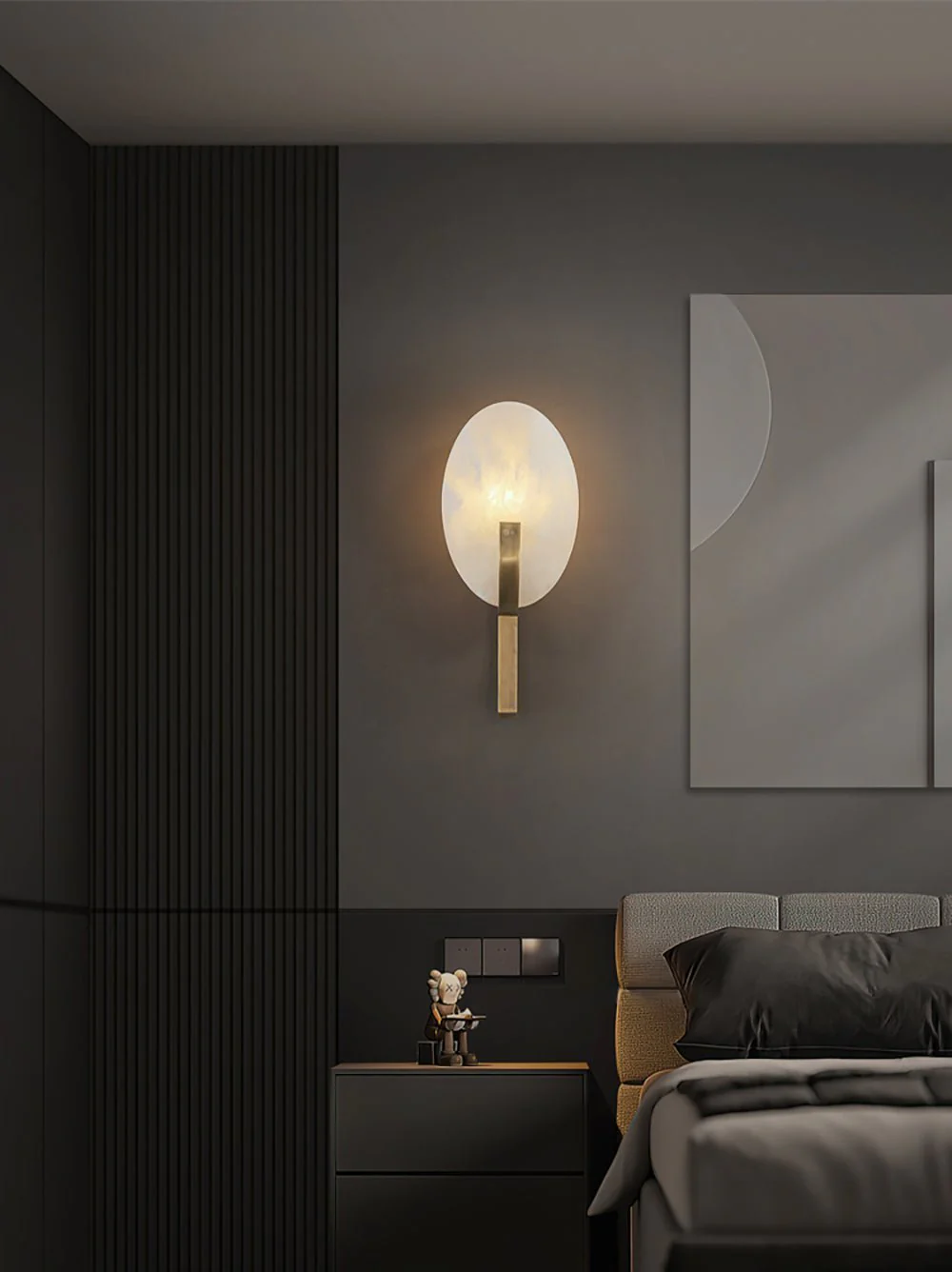 Alice Alabaster Plug-in Wall Lamp - Image 12