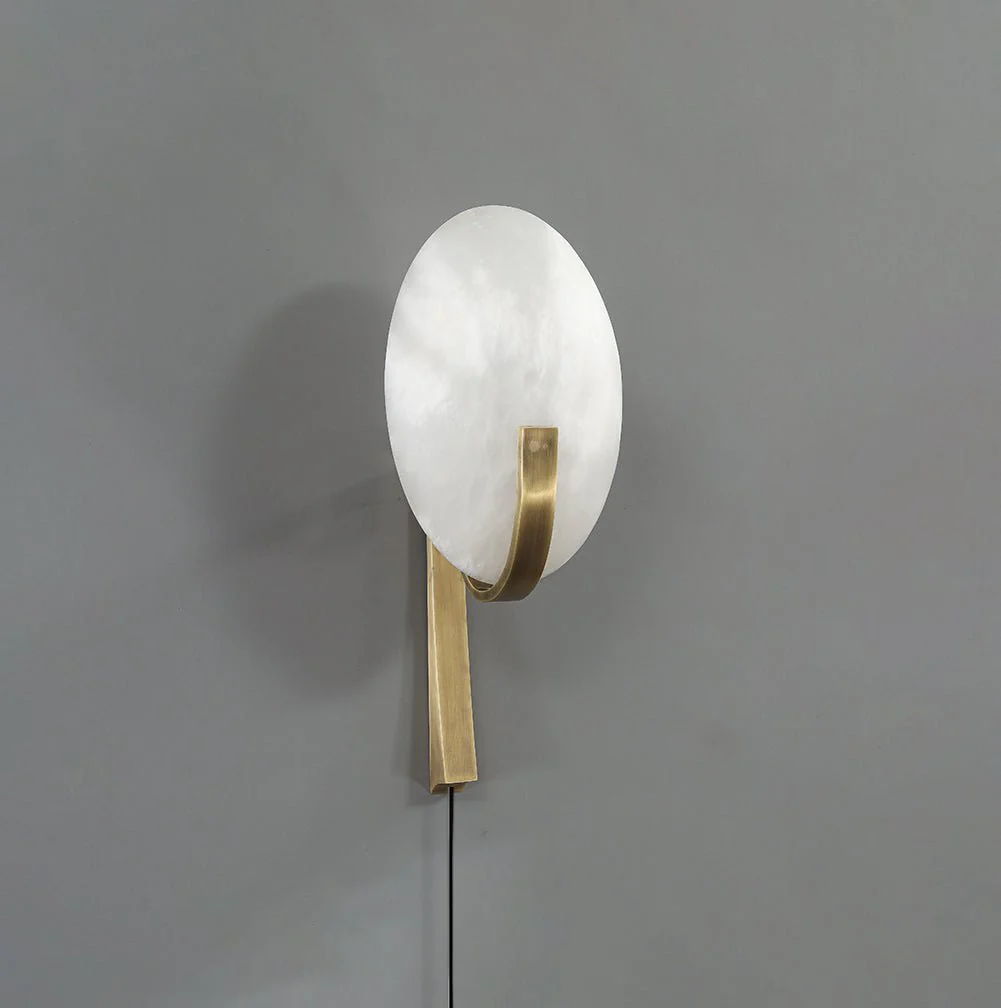 Alice Alabaster Plug-in Wall Lamp - Image 4