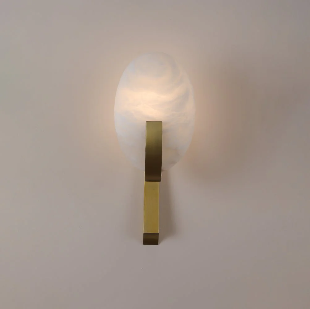 Alice Alabaster Plug-in Wall Lamp - Image 9