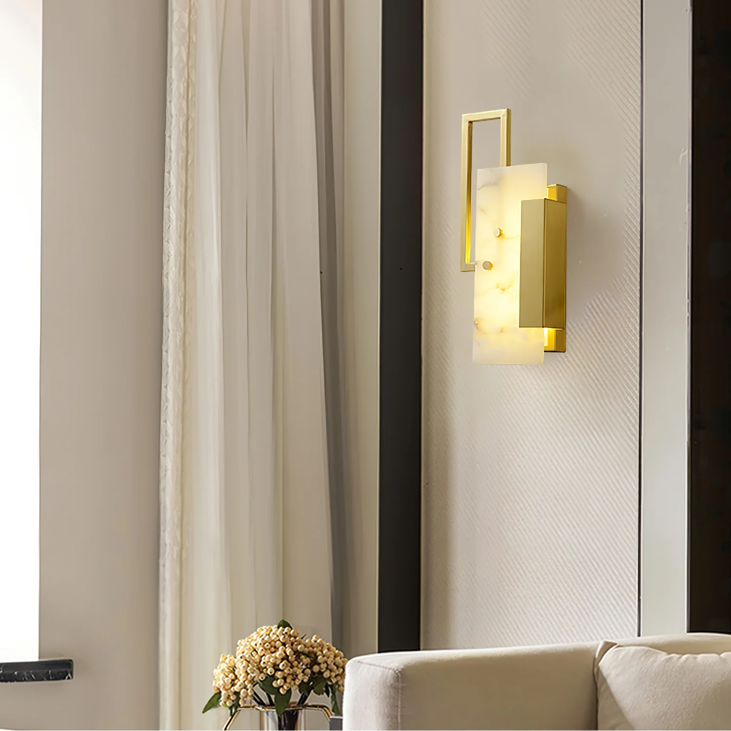 Althea Alabaster Wall Sconce - Image 23