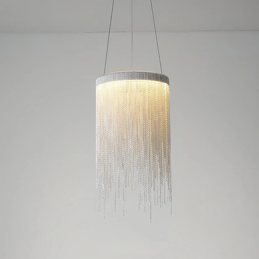 Aluminum Chain Tassel Pendant Light - Image 3