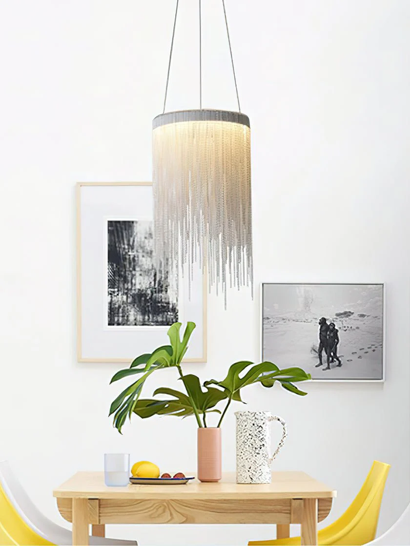 Aluminum Chain Tassel Pendant Light - Image 5