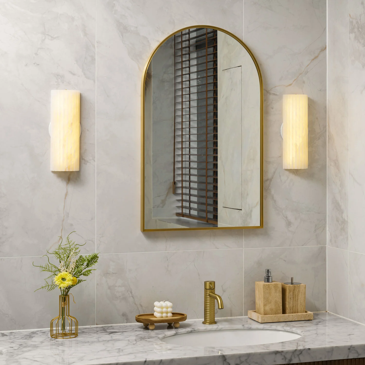 Alvia Alabaster Wall Light - Image 14