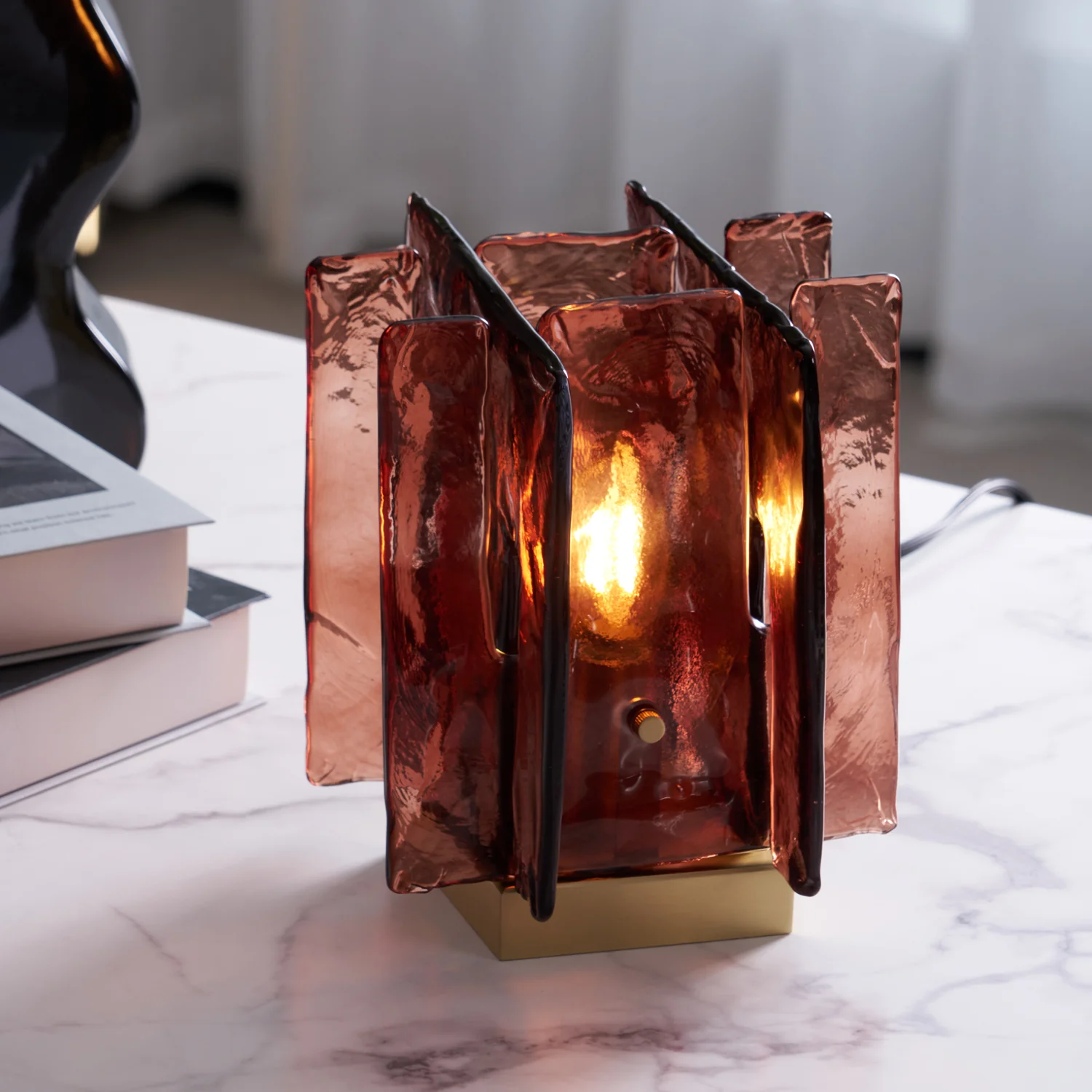 Amber Building Block Table Lamp - Image 10