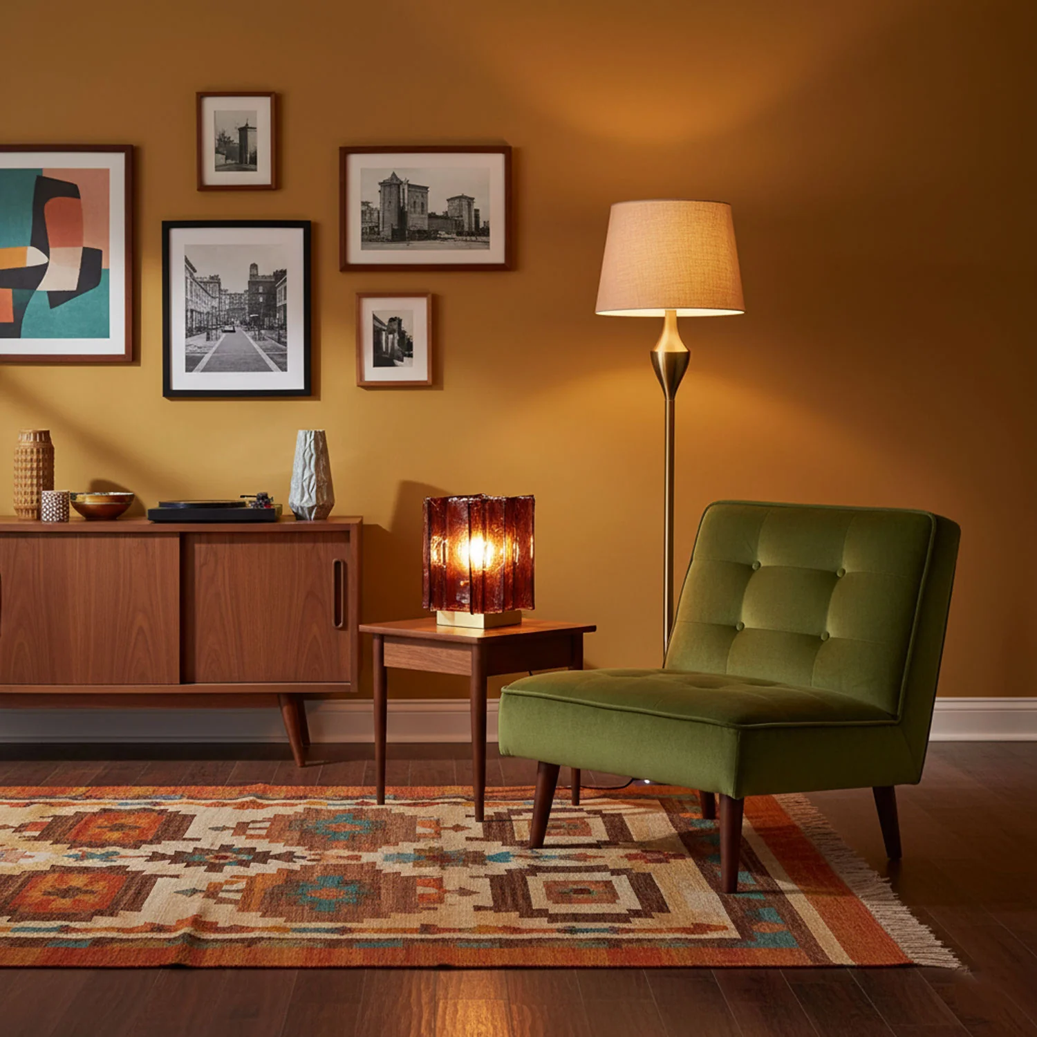 Amber Building Block Table Lamp - Image 3