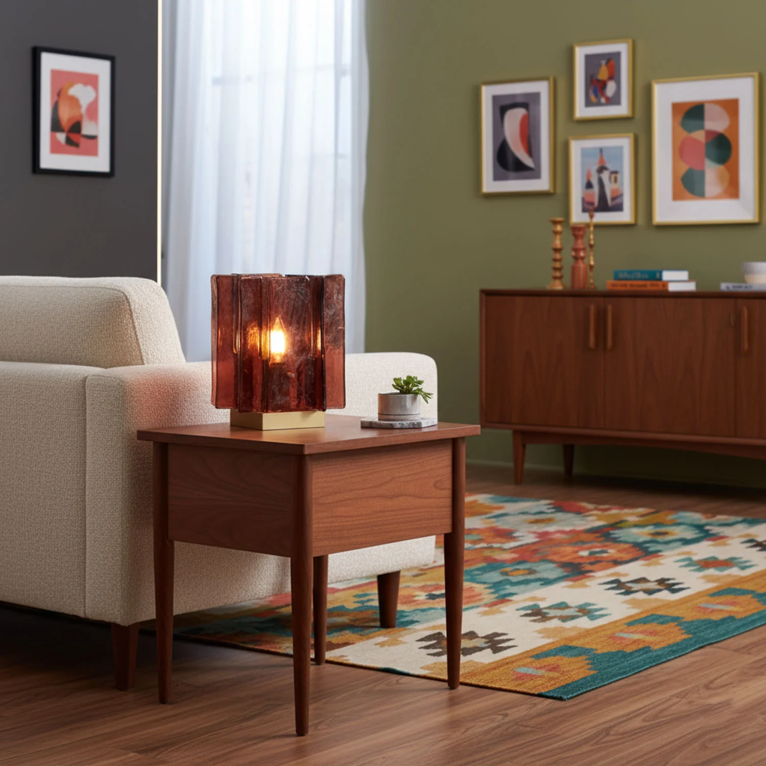 Amber Building Block Table Lamp - Image 5